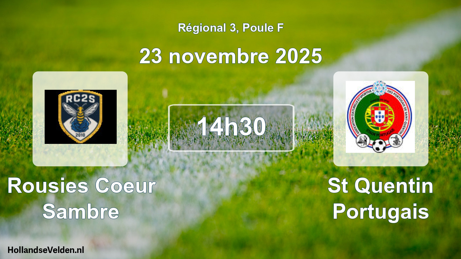 Geplande wedstrijd: Rousies Coeur Sambre - St Quentin Portugais (23 november 2025)