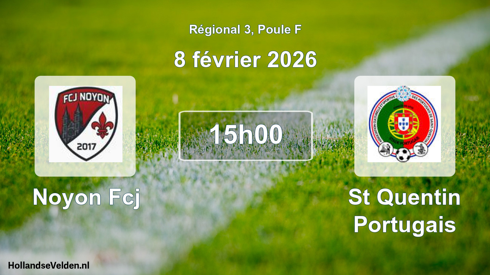 Scheduled Match: Noyon Fcj - St Quentin Portugais (8 February 2026)