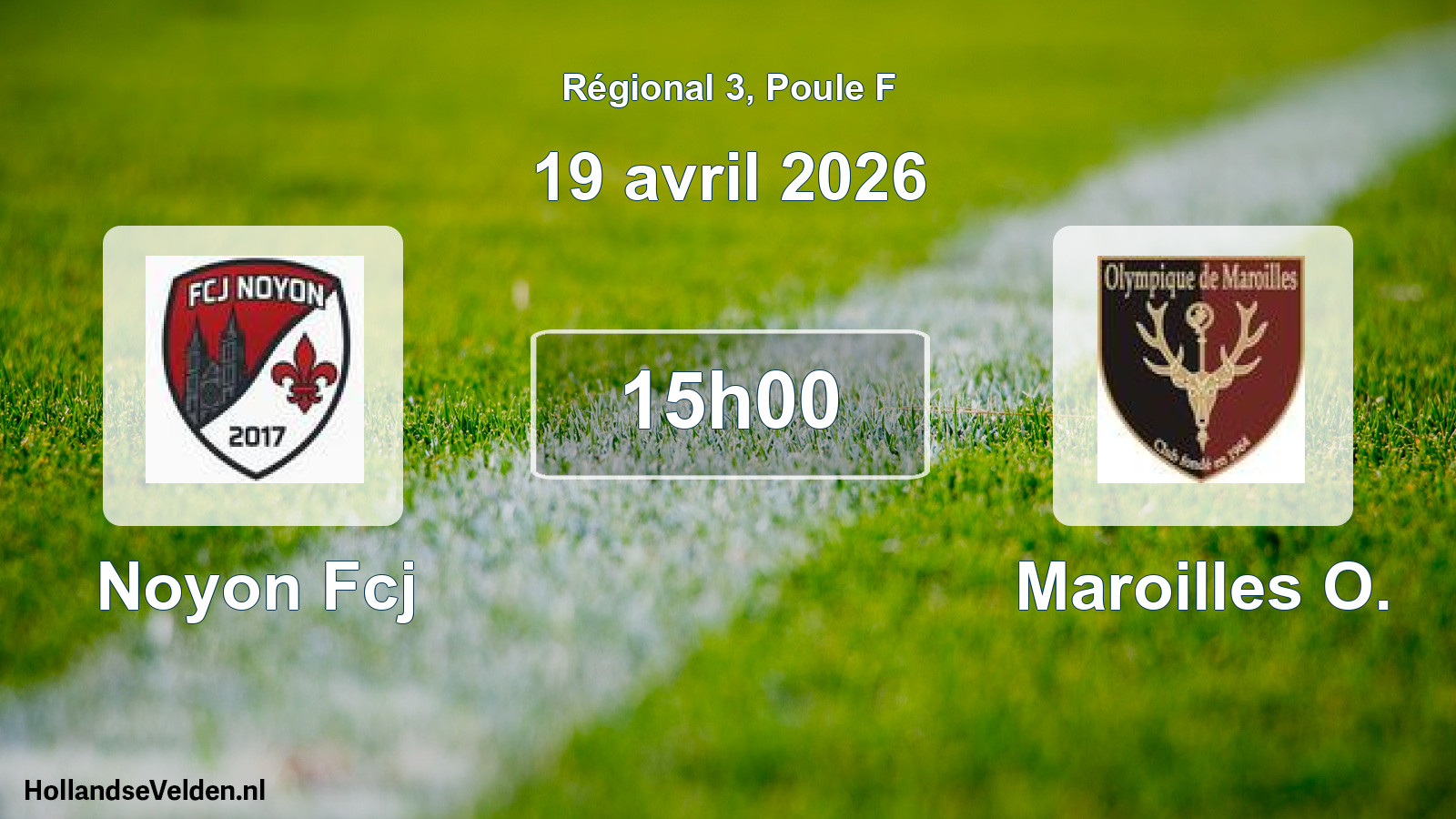 Scheduled Match: Noyon Fcj - Maroilles O. (19 April 2026)