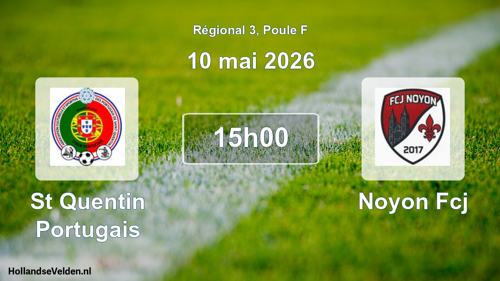 Geplande wedstrijd: St Quentin Portugais - Noyon Fcj (10 mei 2026)