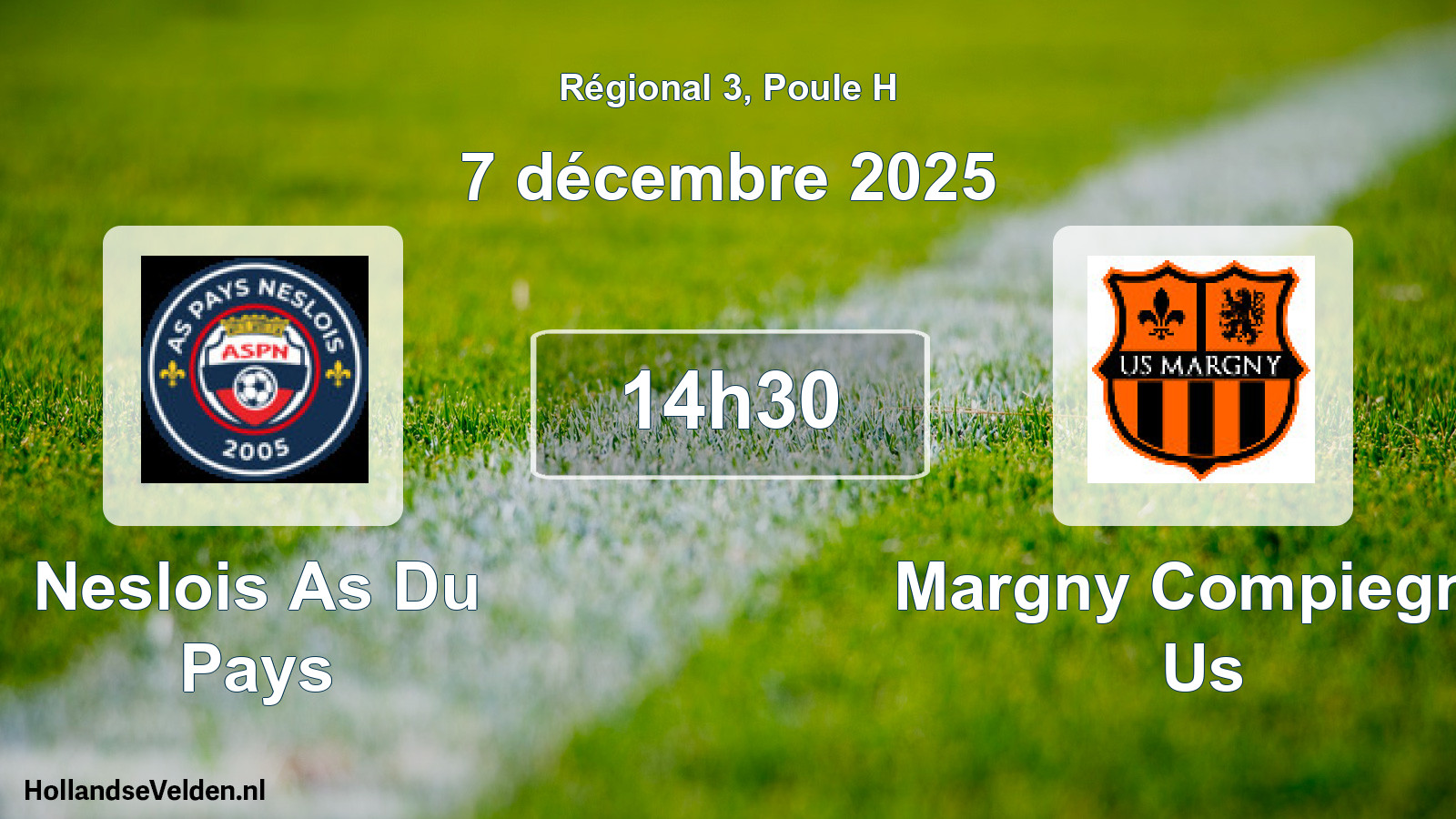 Geplande wedstrijd: Neslois As Du Pays - Margny Compiegne Us (7 décembre 2025)