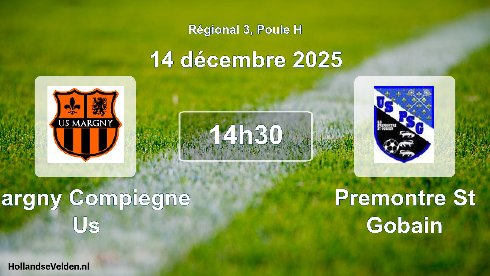 Scheduled Match: Margny Compiegne Us - Premontre St Gobain (14 December 2025)