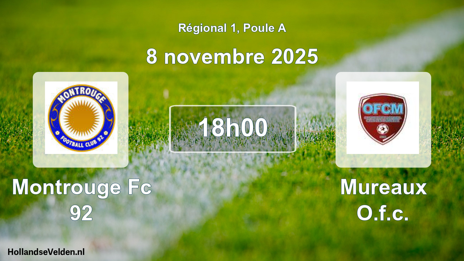 Geplande wedstrijd: Montrouge Fc 92 - Mureaux O.f.c. (8 november 2025)