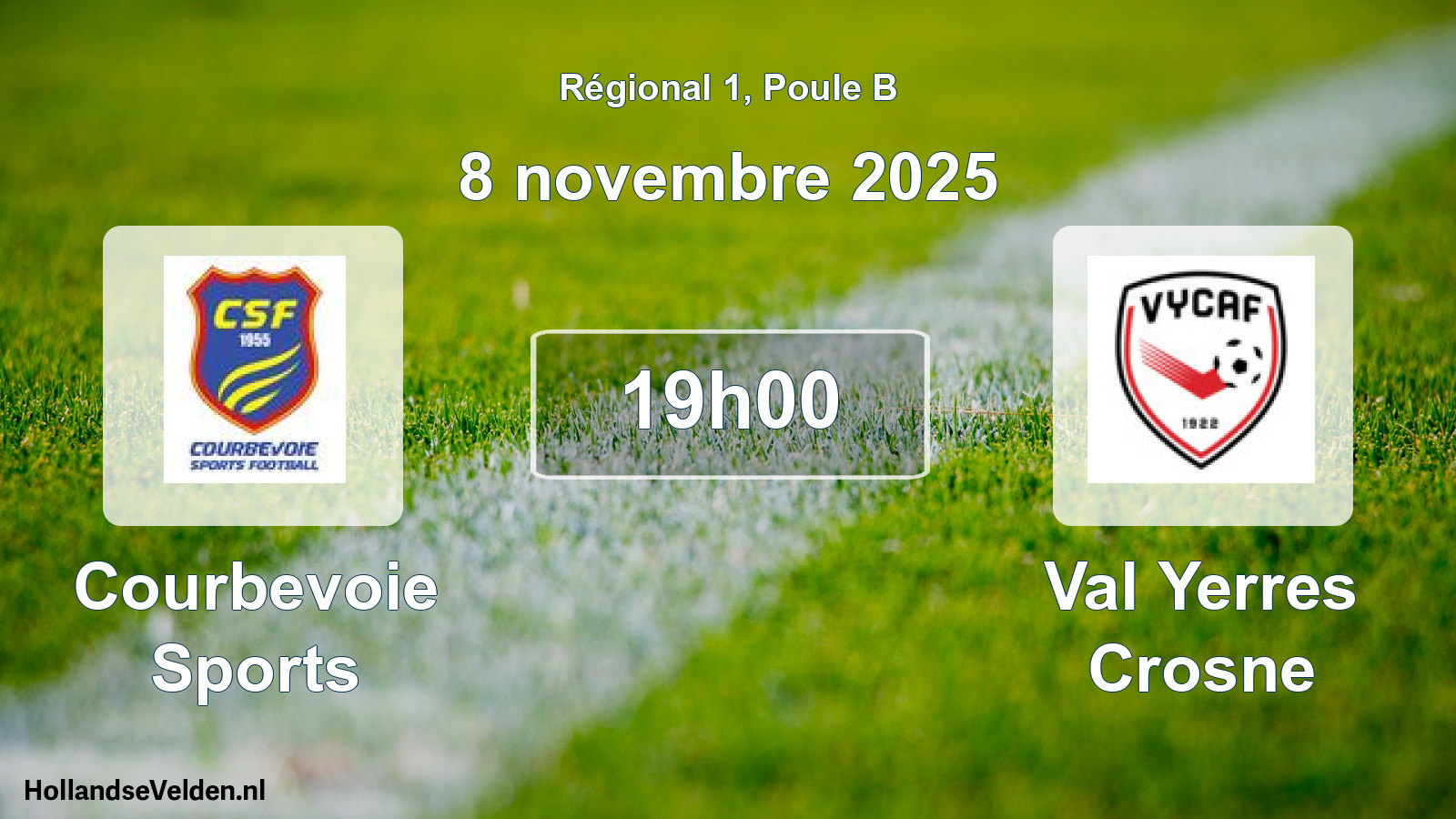Geplande wedstrijd: Courbevoie Sports - Val Yerres Crosne (8 novembre 2025)