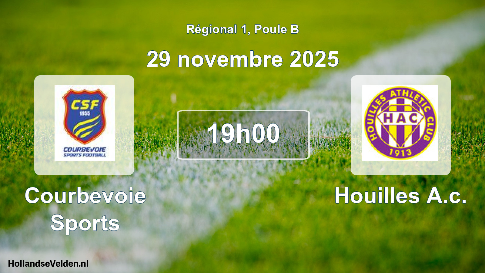 Geplande wedstrijd: Courbevoie Sports - Houilles A.c. (29 novembre 2025)