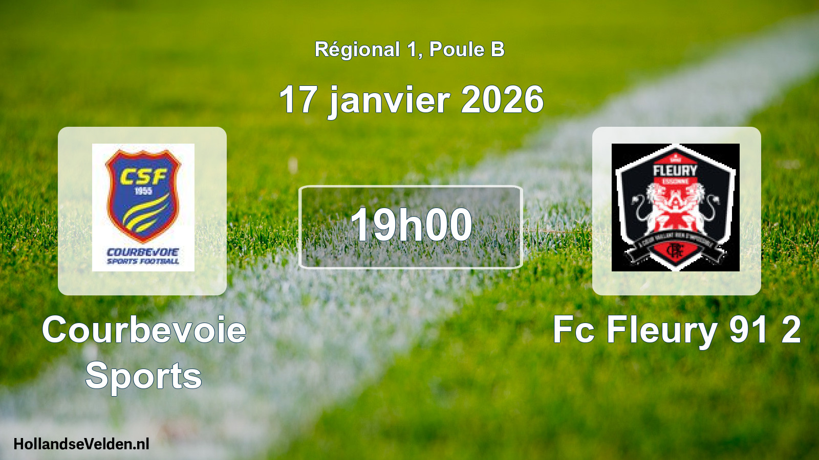 Scheduled Match: Courbevoie Sports - Fc Fleury 91 2 (17 January 2026)