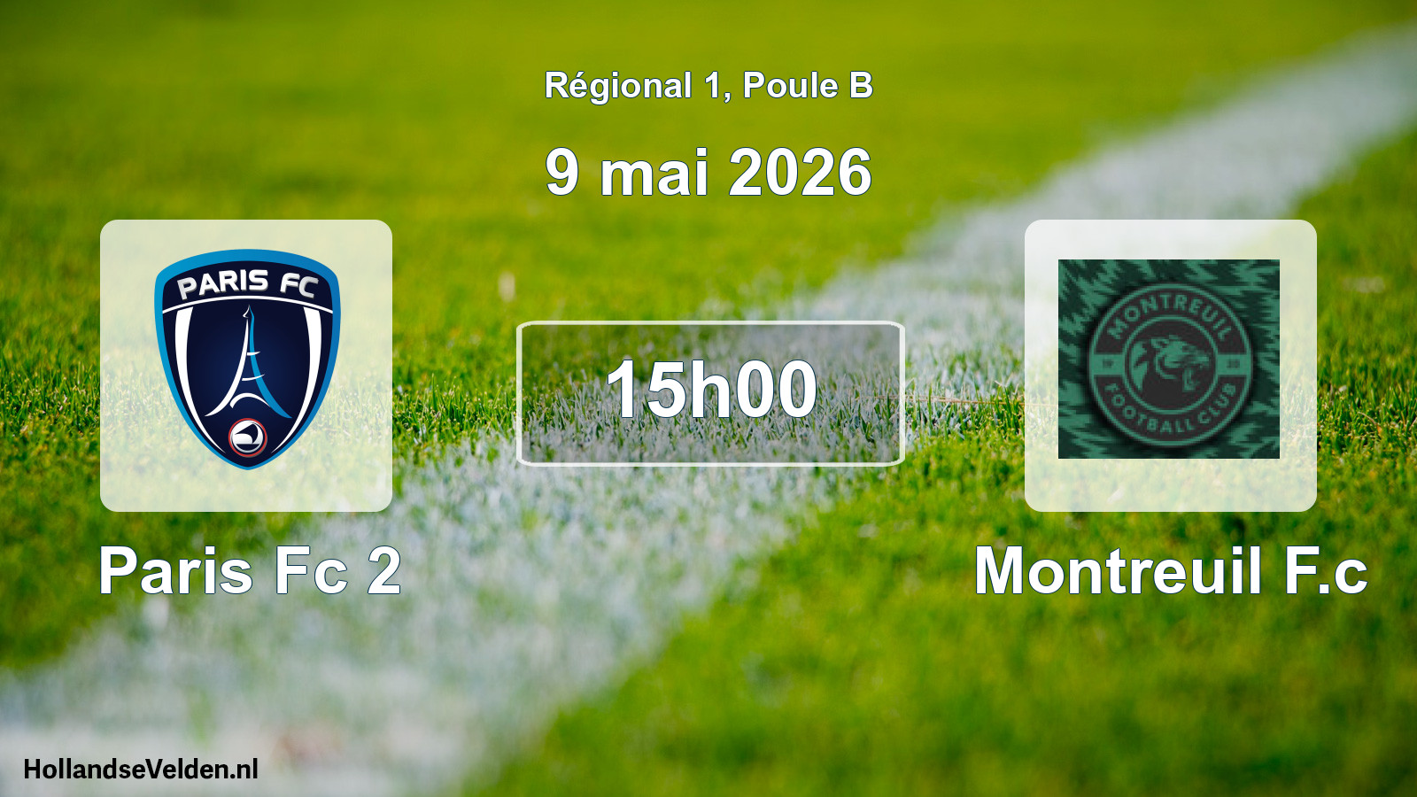 Scheduled Match: Paris Fc 2 - Montreuil F.c (9 May 2026)