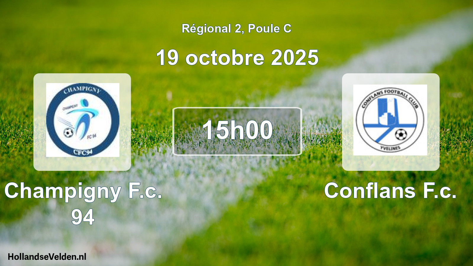 Scheduled Match: Champigny F.c. 94 - Conflans F.c. (19 October 2025)