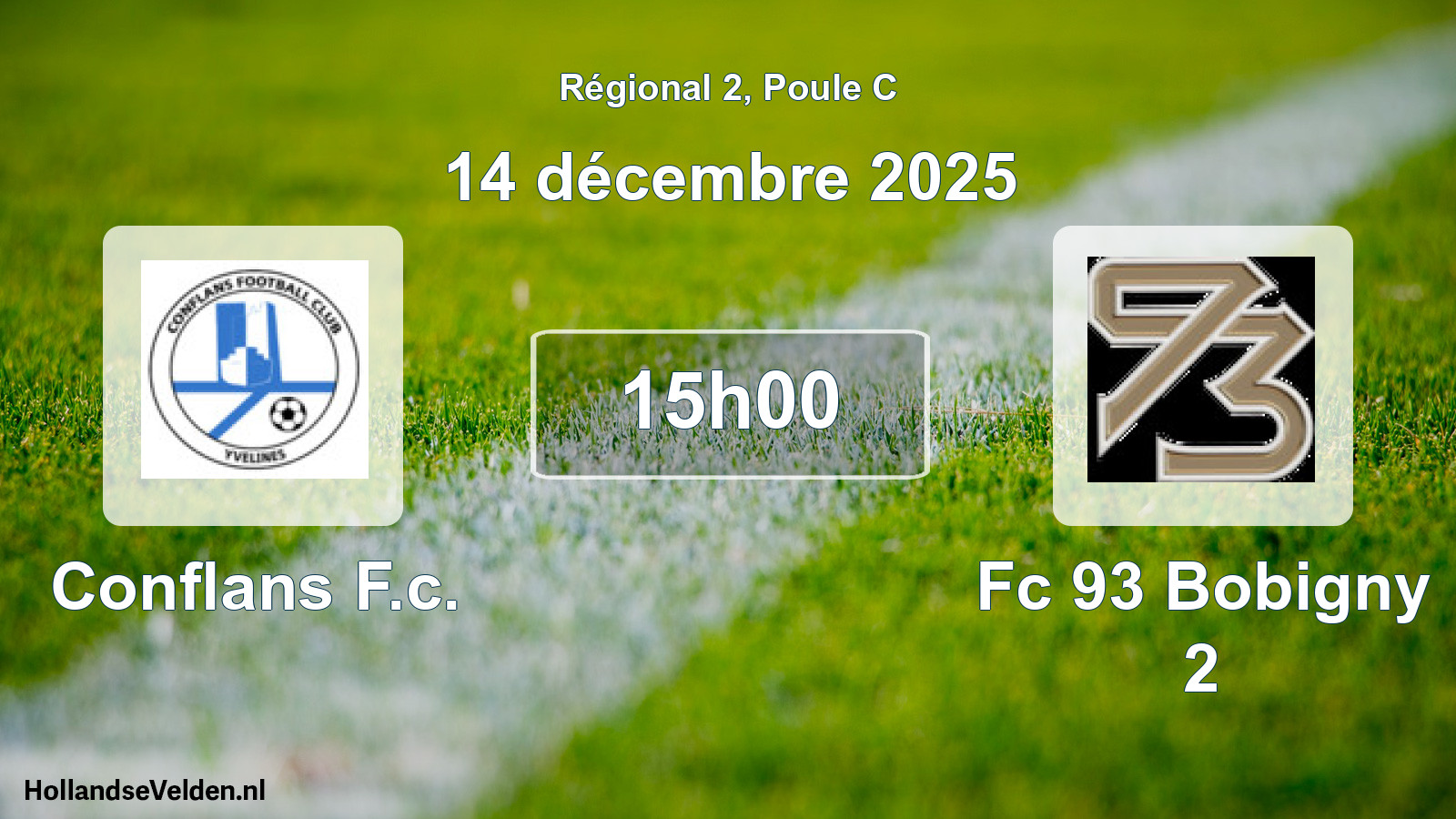 Scheduled Match: Conflans F.c. - Fc 93 Bobigny 2 (14 December 2025)