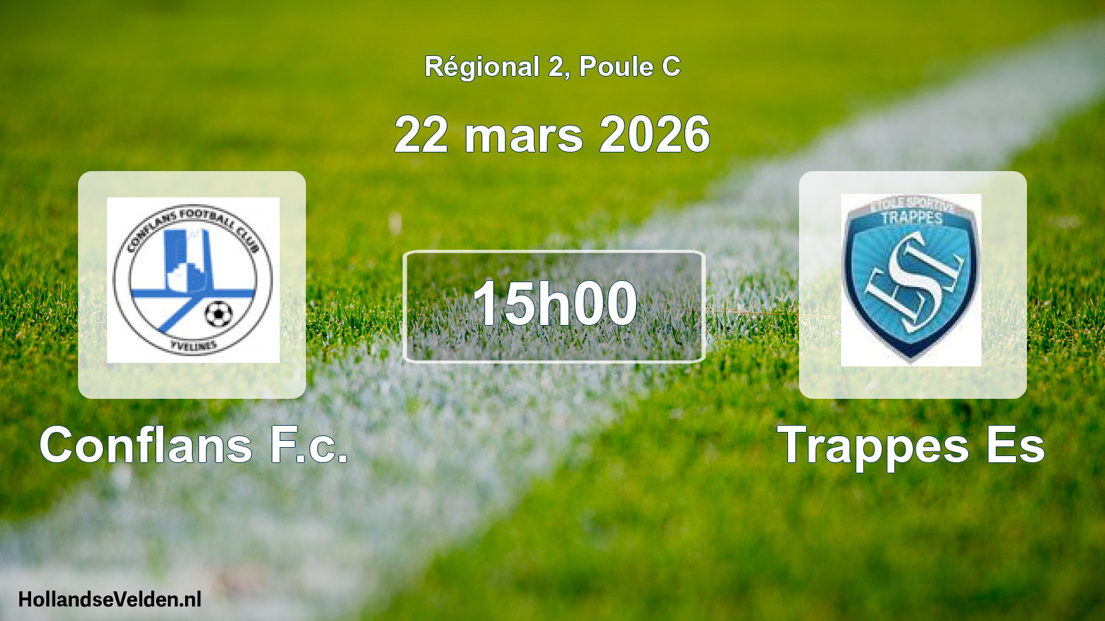Geplande wedstrijd: Conflans F.c. - Trappes Es (22 mars 2026)