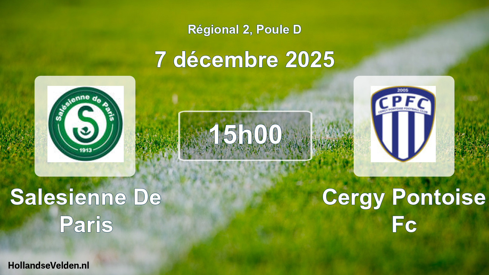 Scheduled Match: Salesienne De Paris - Cergy Pontoise Fc (7 December 2025)