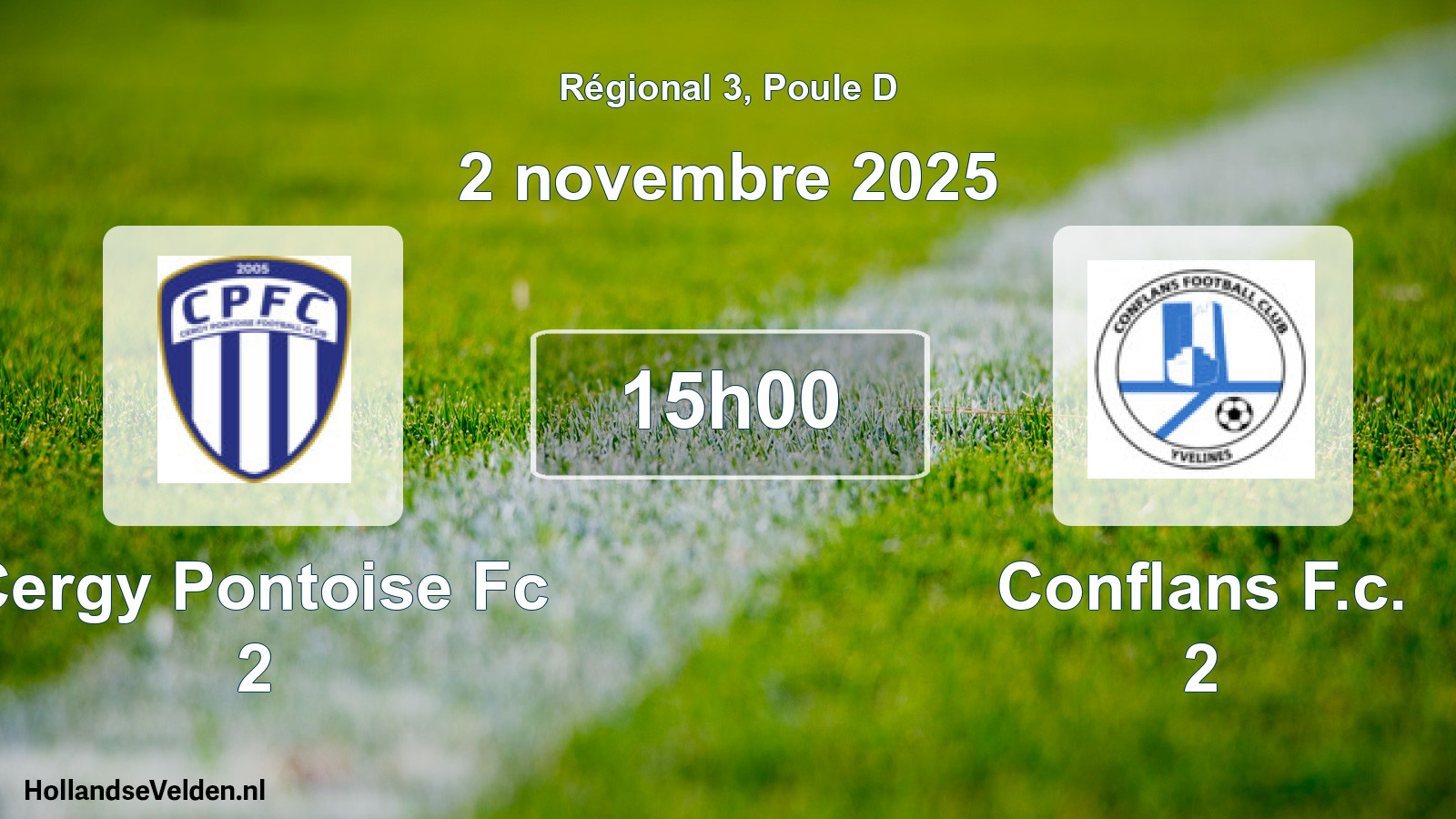 Scheduled Match: Cergy Pontoise Fc 2 - Conflans F.c. 2 (2 November 2025)