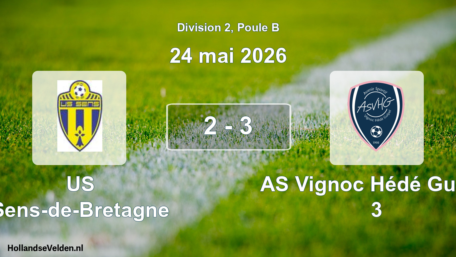 Total number of matches played: US Sens-de-Bretagne - AS Vignoc Hédé Guipel 3 2 - 3 (24 May 2026)