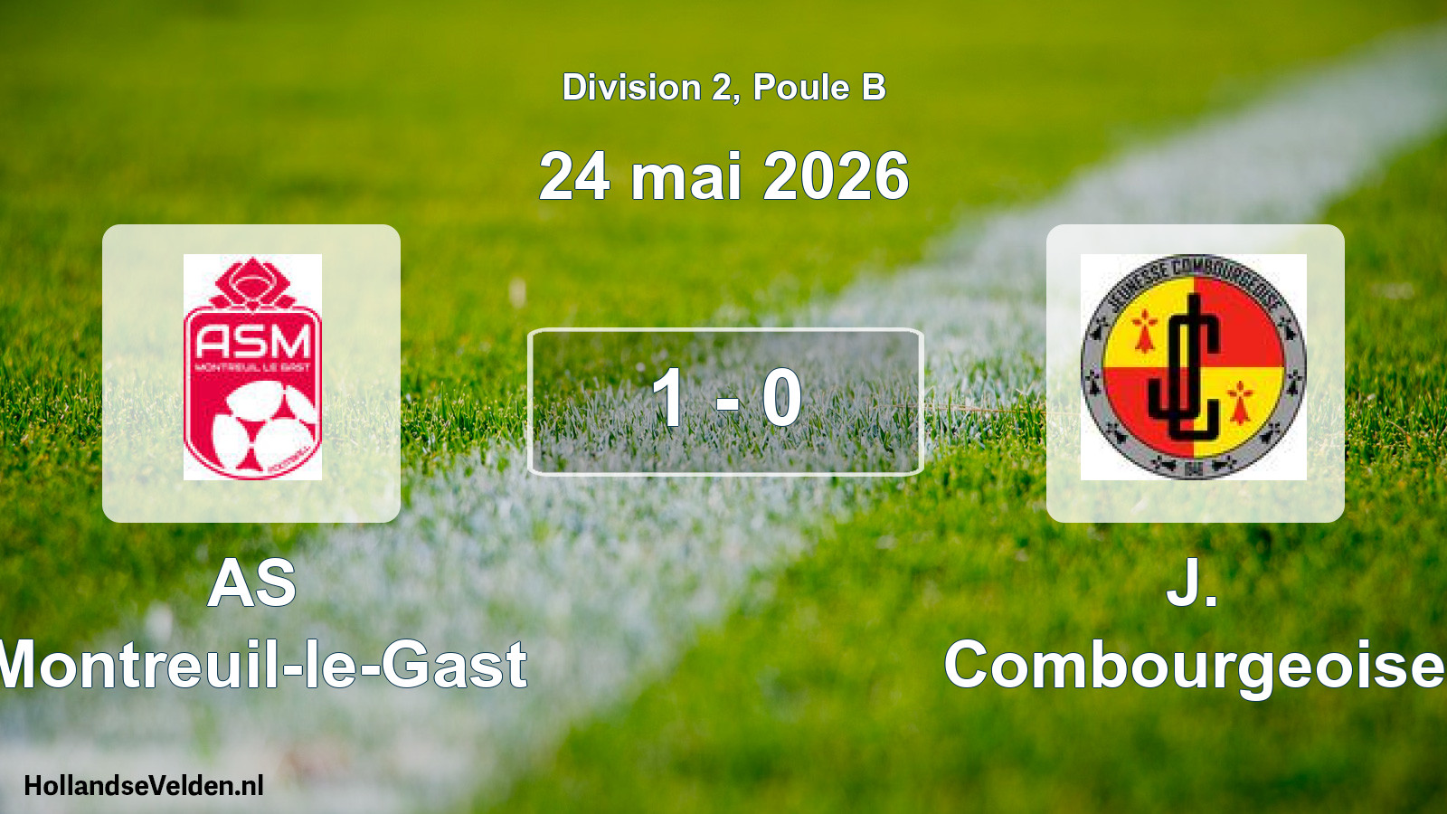 Total number of matches played: AS Montreuil-le-Gast - J. Combourgeoise 1 - 0 (24 May 2026)