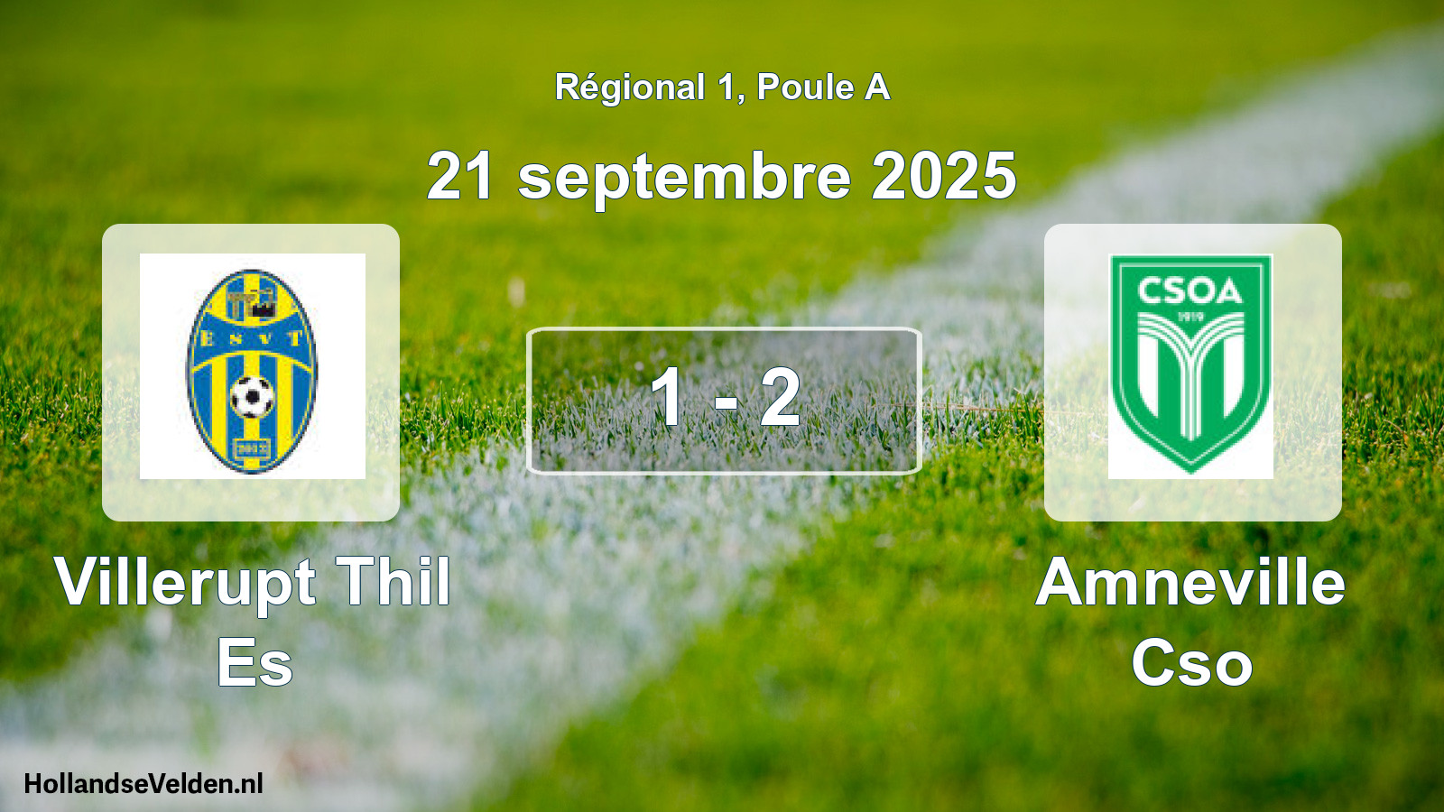 Total number of matches played: Villerupt Thil Es - Amneville Cso 1 - 2 (21 September 2025)