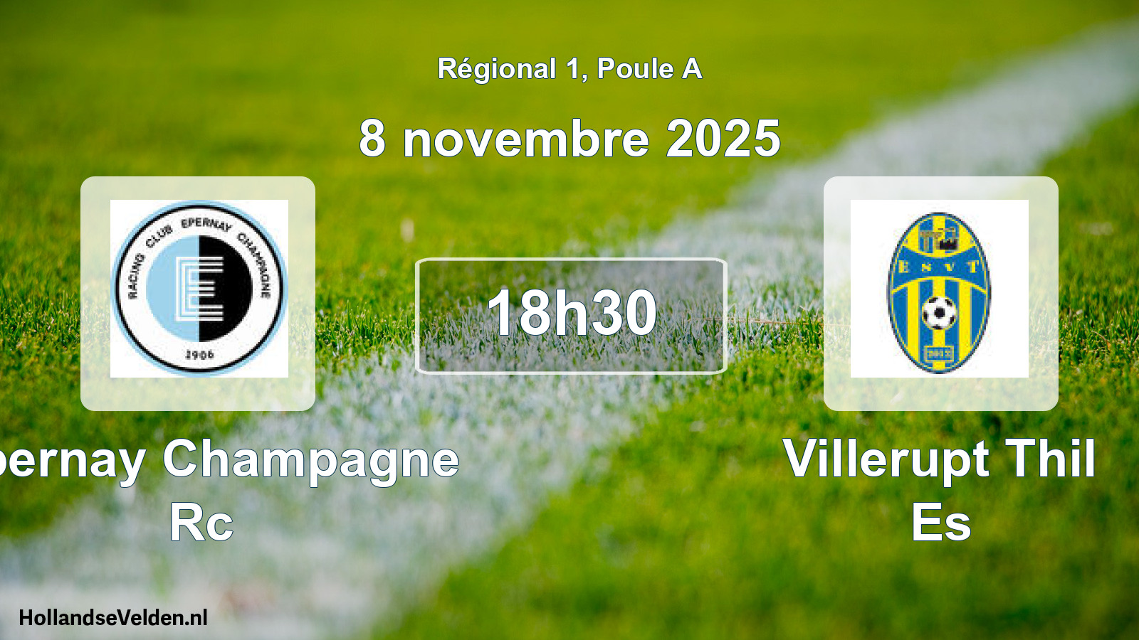 Geplande wedstrijd: Epernay Champagne Rc - Villerupt Thil Es (8 november 2025)