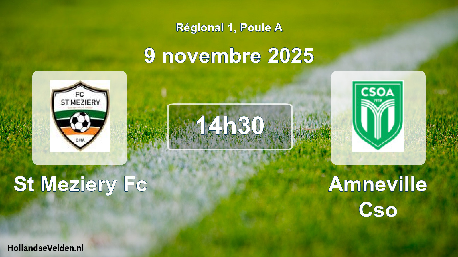 Geplande wedstrijd: St Meziery Fc - Amneville Cso (9 november 2025)