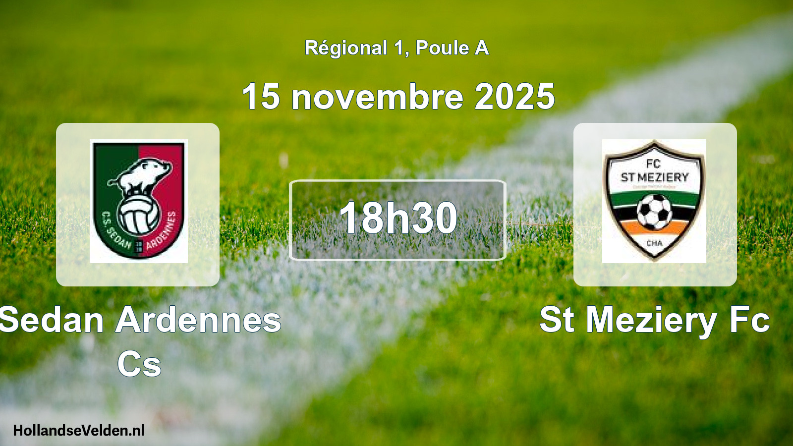 Geplande wedstrijd: Sedan Ardennes Cs - St Meziery Fc (15 novembre 2025)