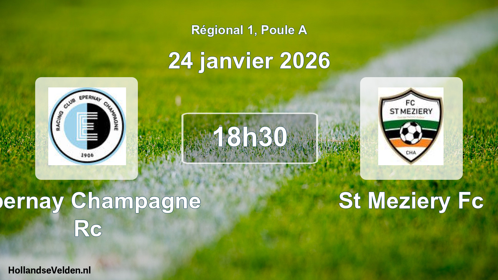 Geplande wedstrijd: Epernay Champagne Rc - St Meziery Fc (24 janvier 2026)