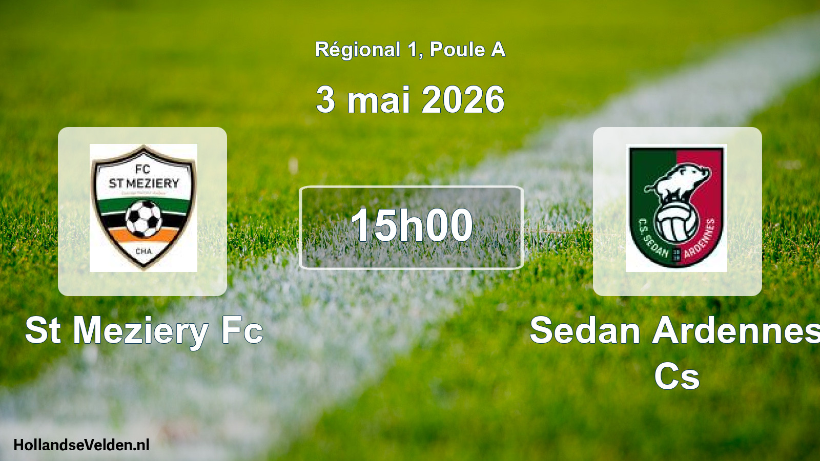 Geplande wedstrijd: St Meziery Fc - Sedan Ardennes Cs (3 mei 2026)