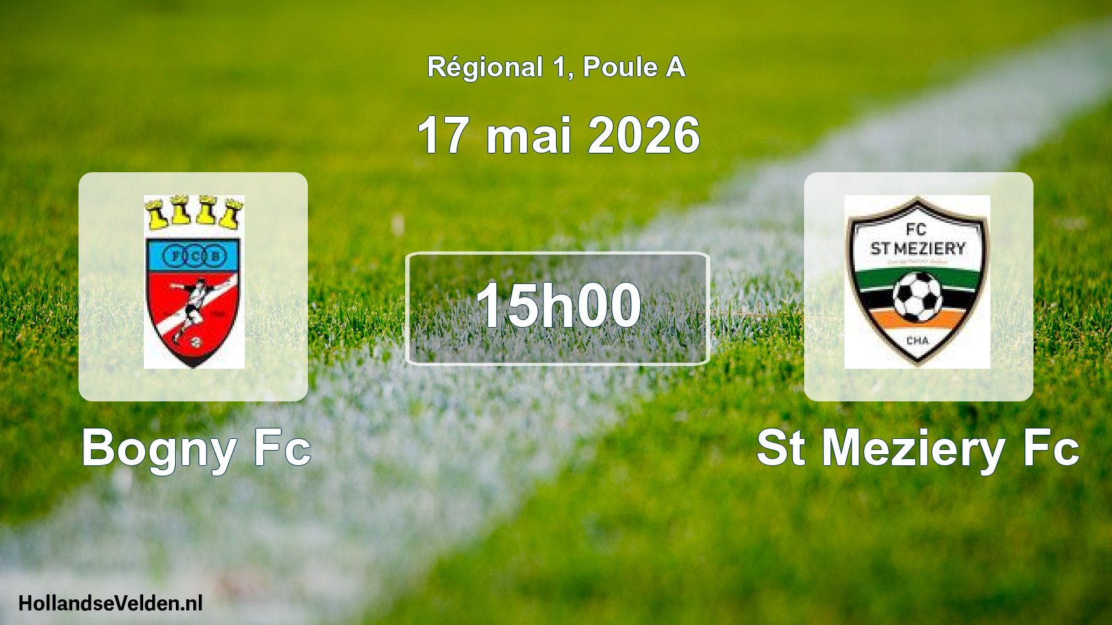 Geplande wedstrijd: Bogny Fc - St Meziery Fc (17 mai 2026)