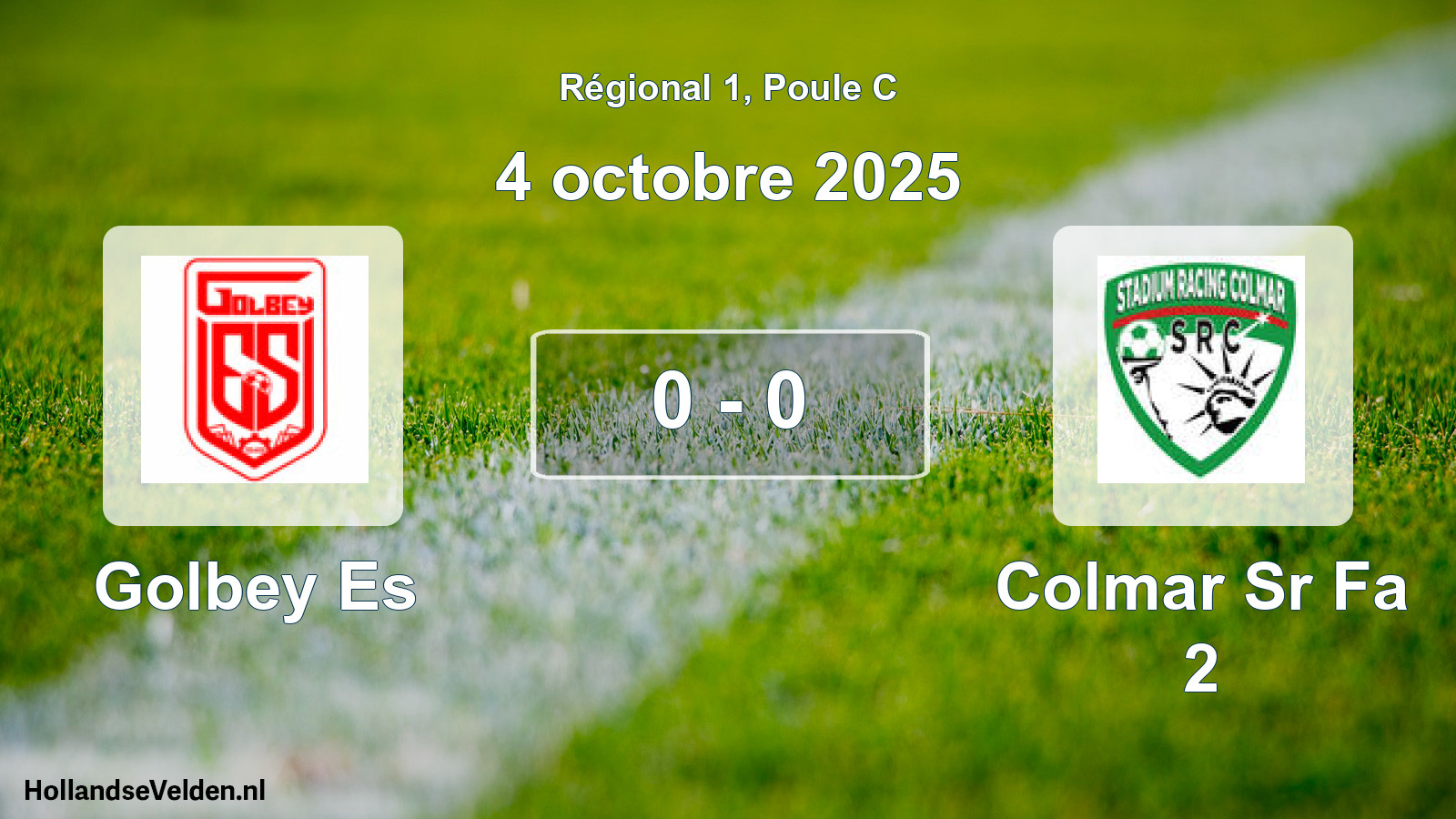 Gespeelde wedstrijd: Golbey Es - Colmar Sr Fa 2 0 - 0 (4 octobre 2025)