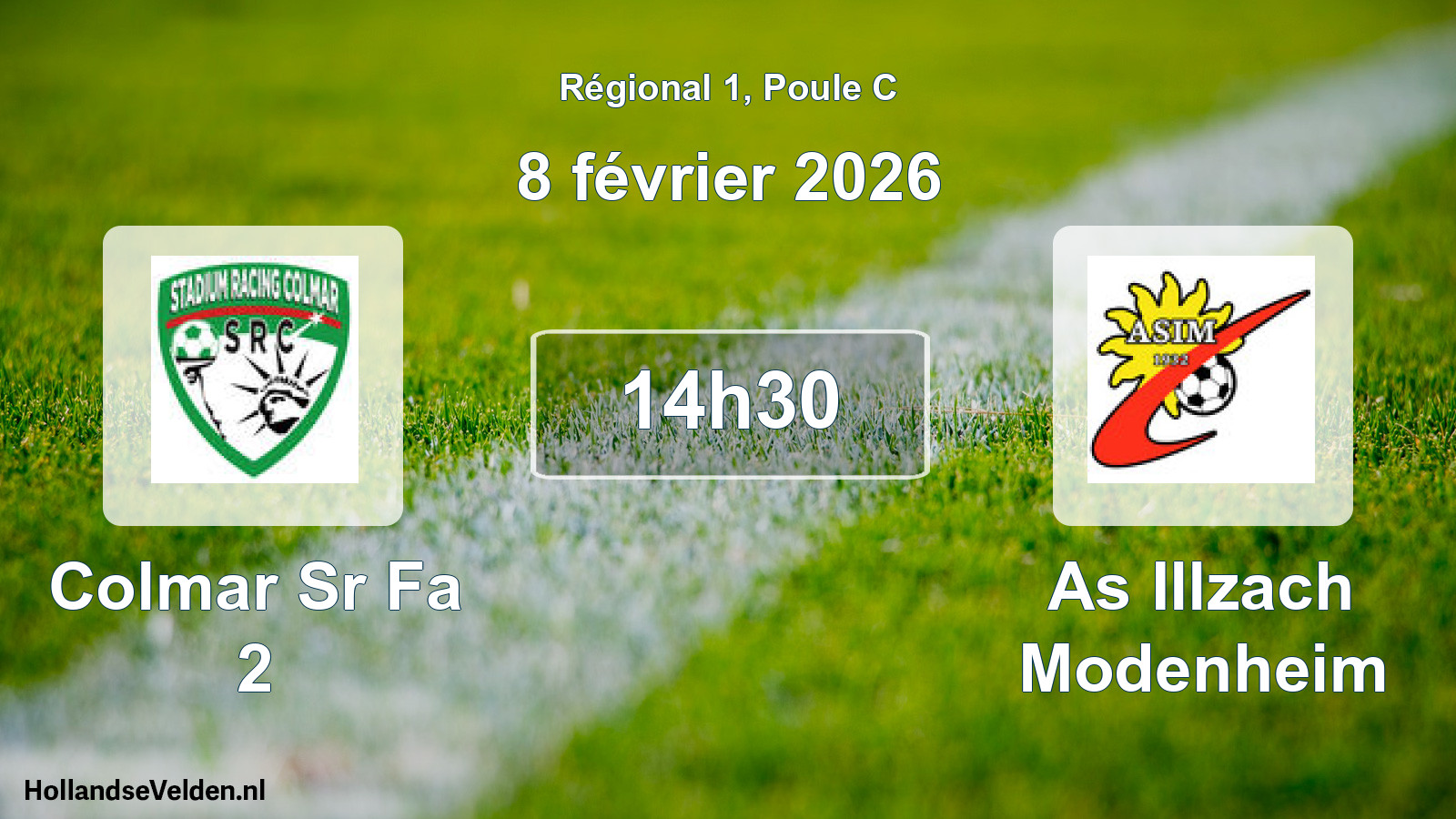 Geplande wedstrijd: Colmar Sr Fa 2 - As Illzach Modenheim (8 février 2026)