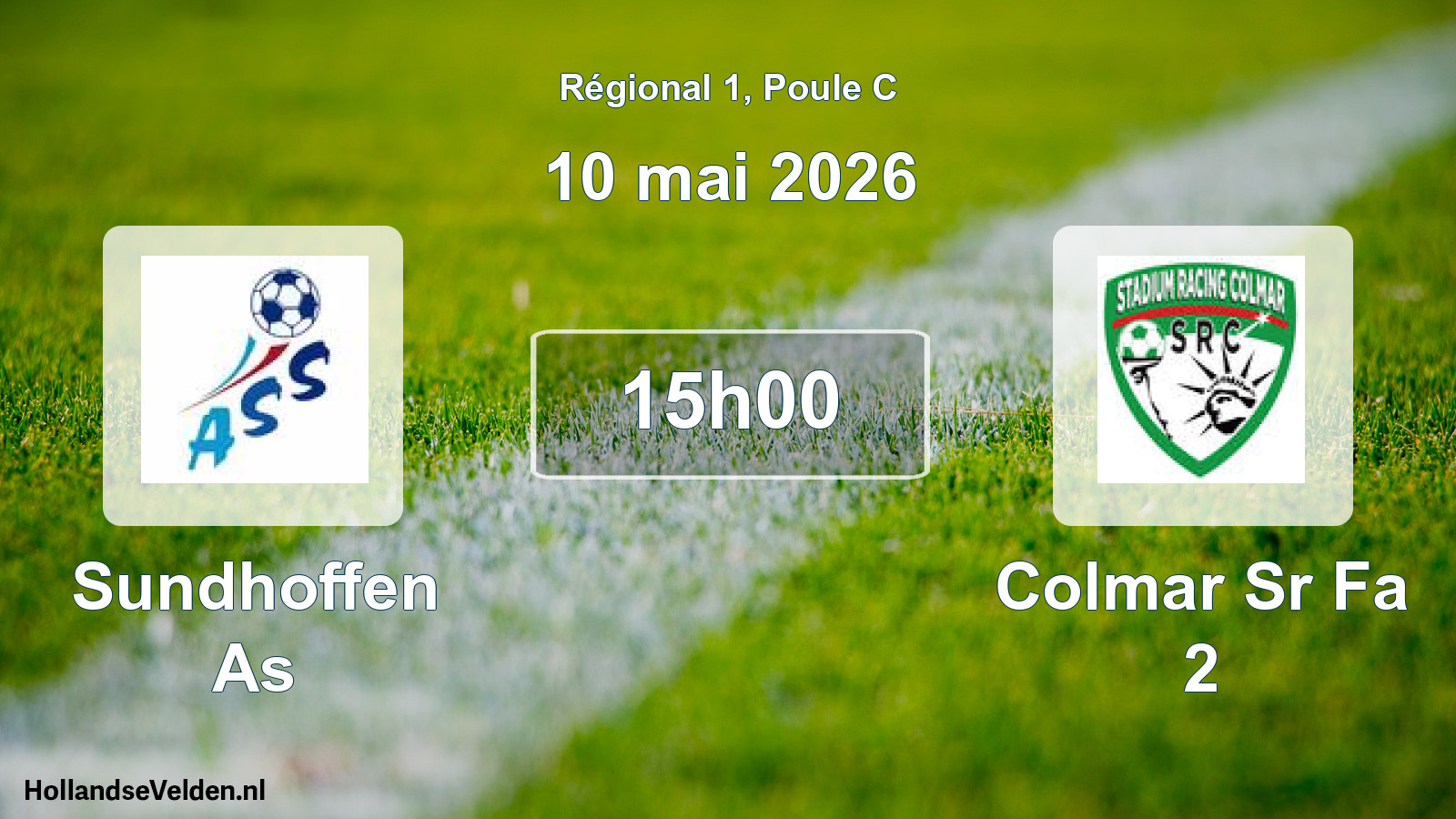 Geplande wedstrijd: Sundhoffen As - Colmar Sr Fa 2 (10 mai 2026)