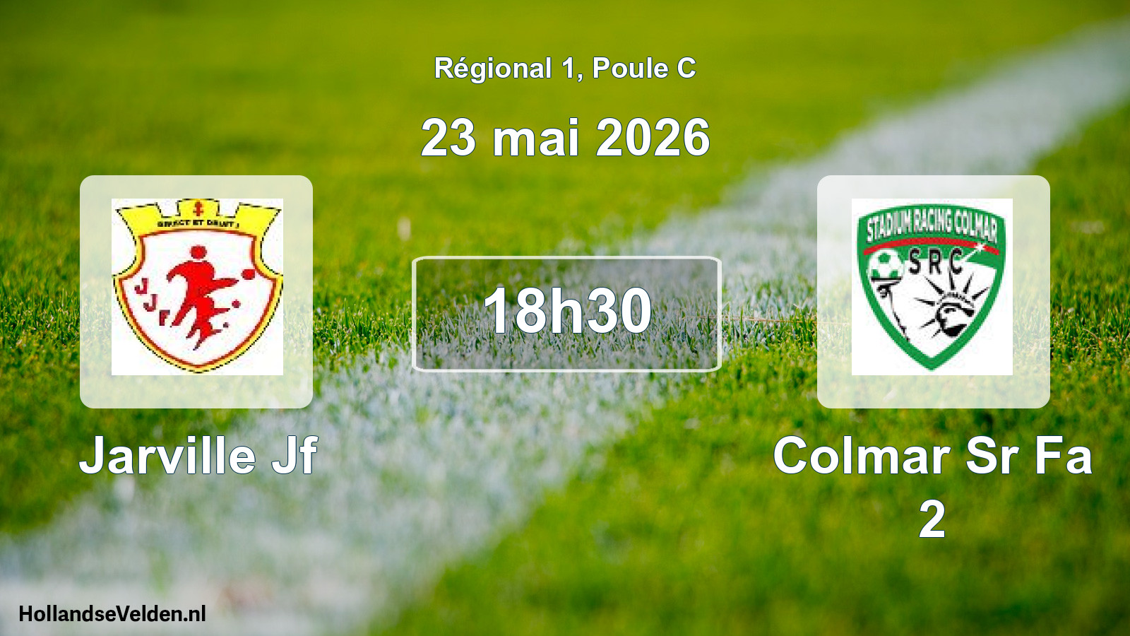 Geplande wedstrijd: Jarville Jf - Colmar Sr Fa 2 (23 mai 2026)