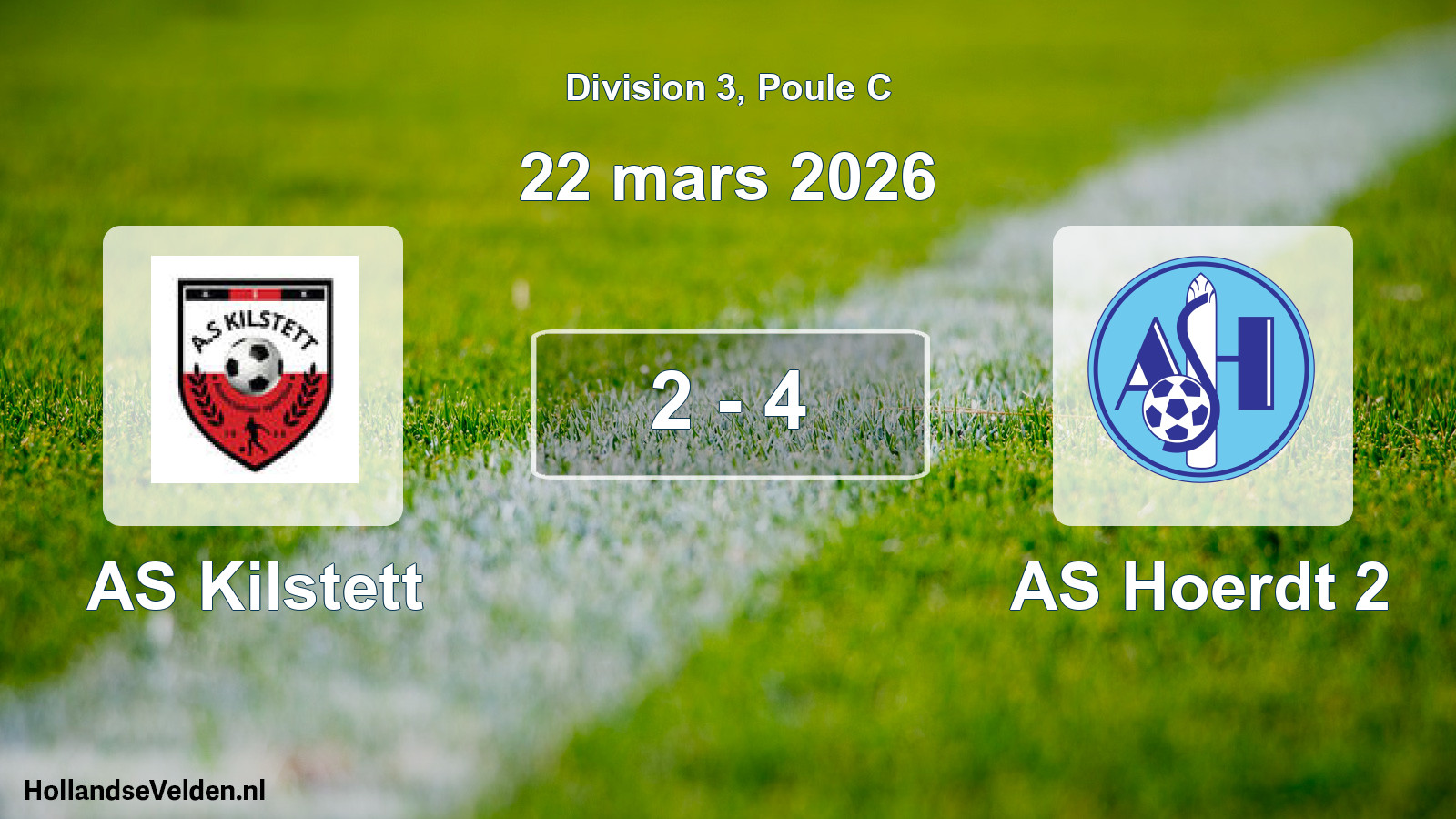 Total number of matches played: AS Kilstett - AS Hoerdt 2 2 - 4 (22 March 2026)