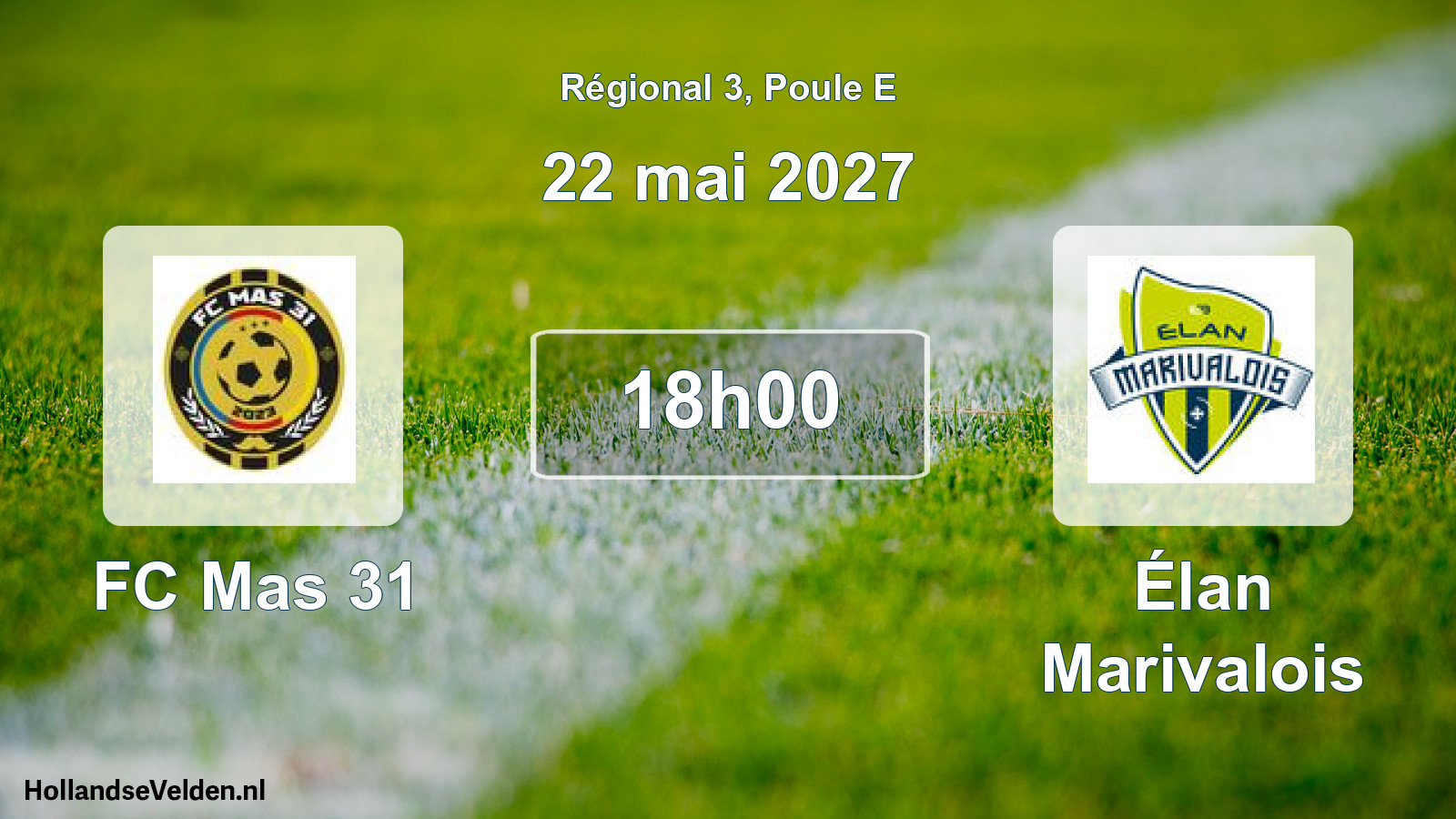 Scheduled Match: FC Mas 31 - Élan Marivalois (22 May 2027)