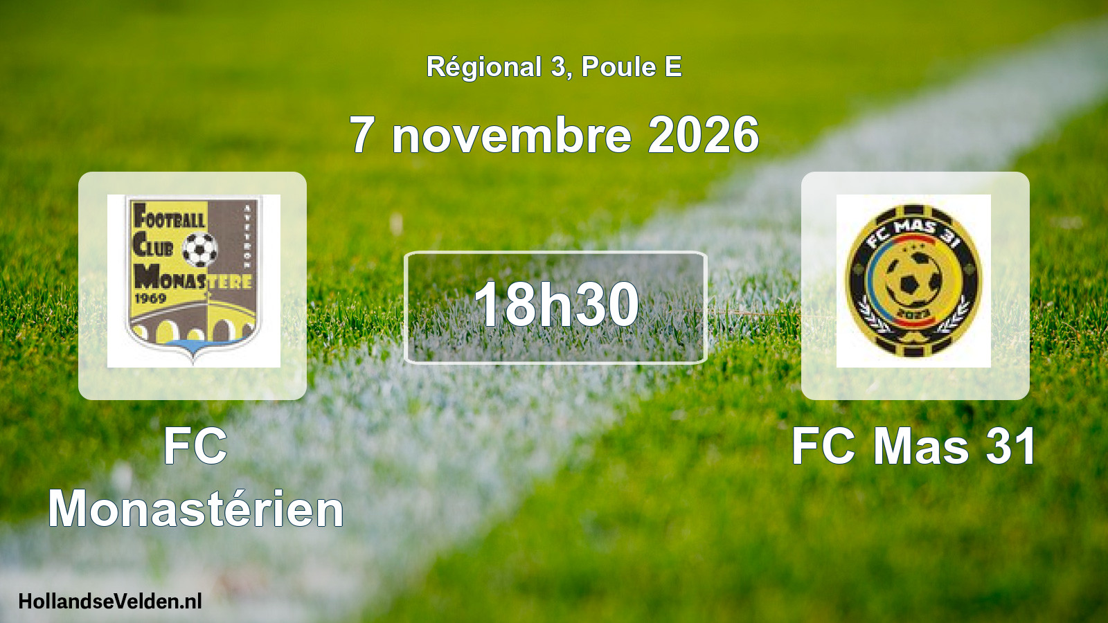 Scheduled Match: FC Monastérien - FC Mas 31 (7 November 2026)