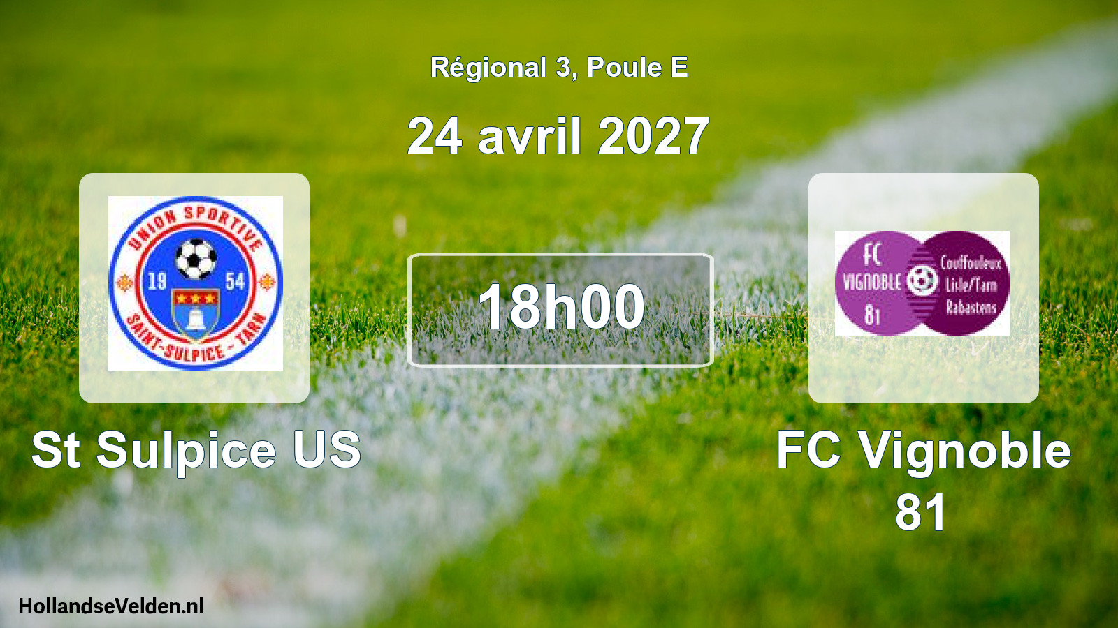 Scheduled Match: St Sulpice US - FC Vignoble 81 (24 April 2027)