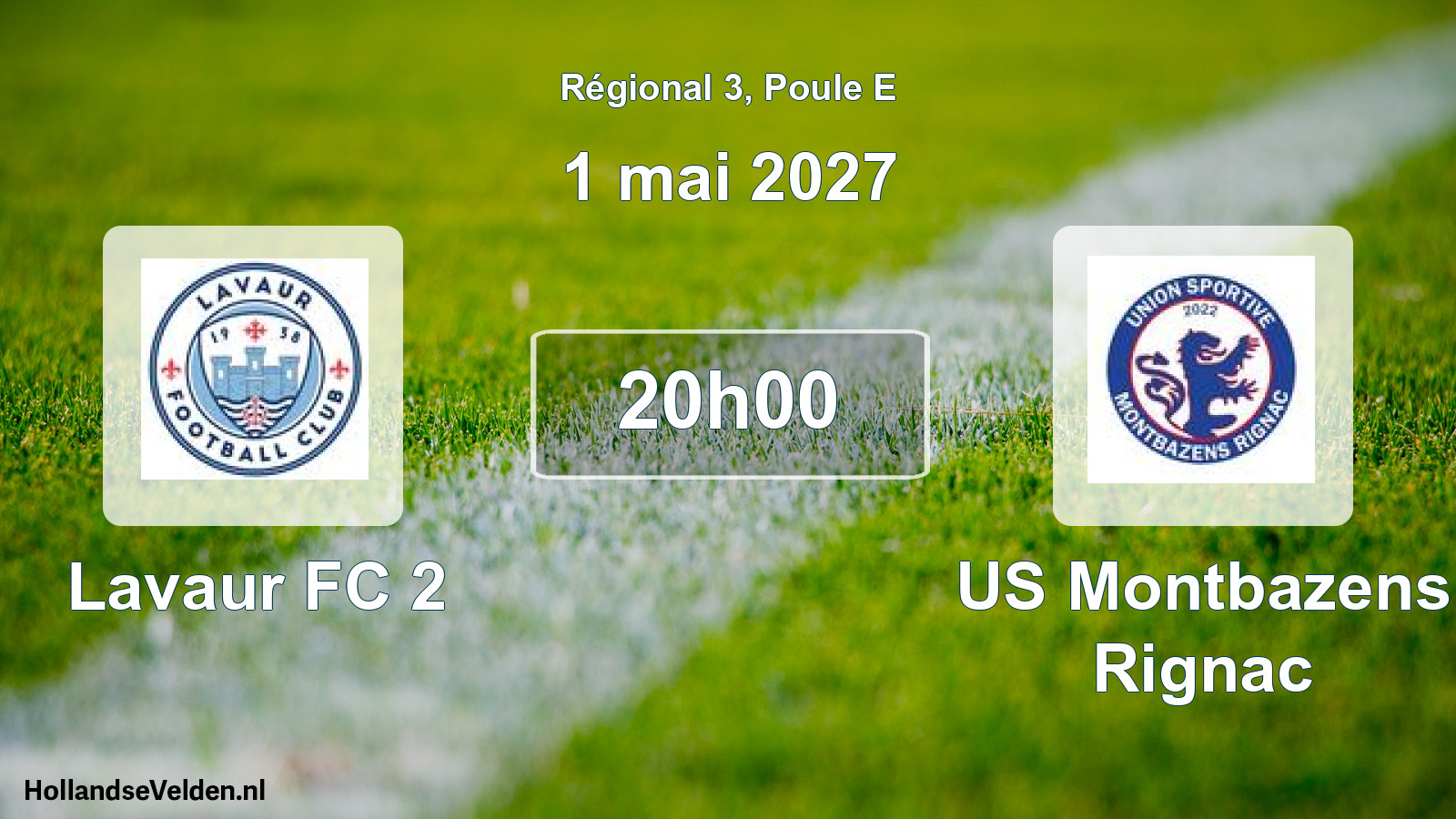 Match programmé: Lavaur FC 2 - US Montbazens Rignac (1 mai 2027)