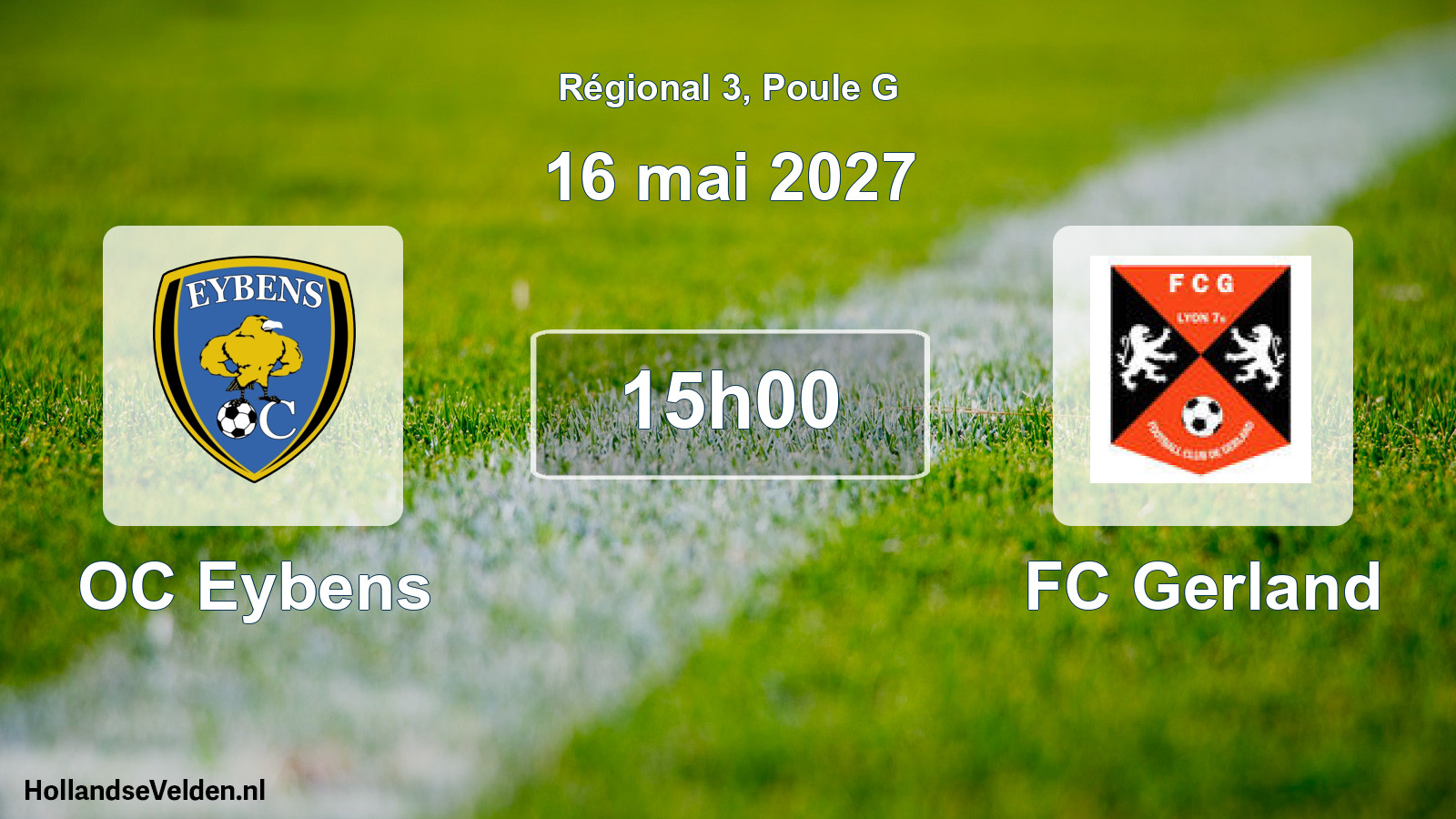 Match programmé: OC Eybens - FC Gerland (16 mai 2027)