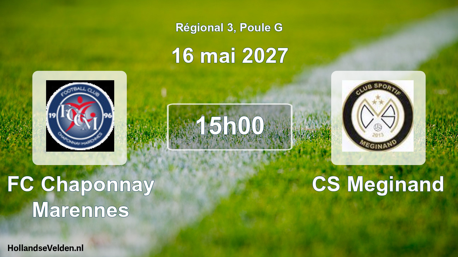 Match programmé: FC Chaponnay Marennes - CS Meginand (16 mai 2027)