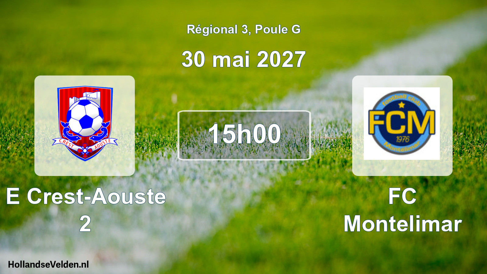 Match programmé: E Crest-Aouste 2 - FC Montelimar (30 mai 2027)