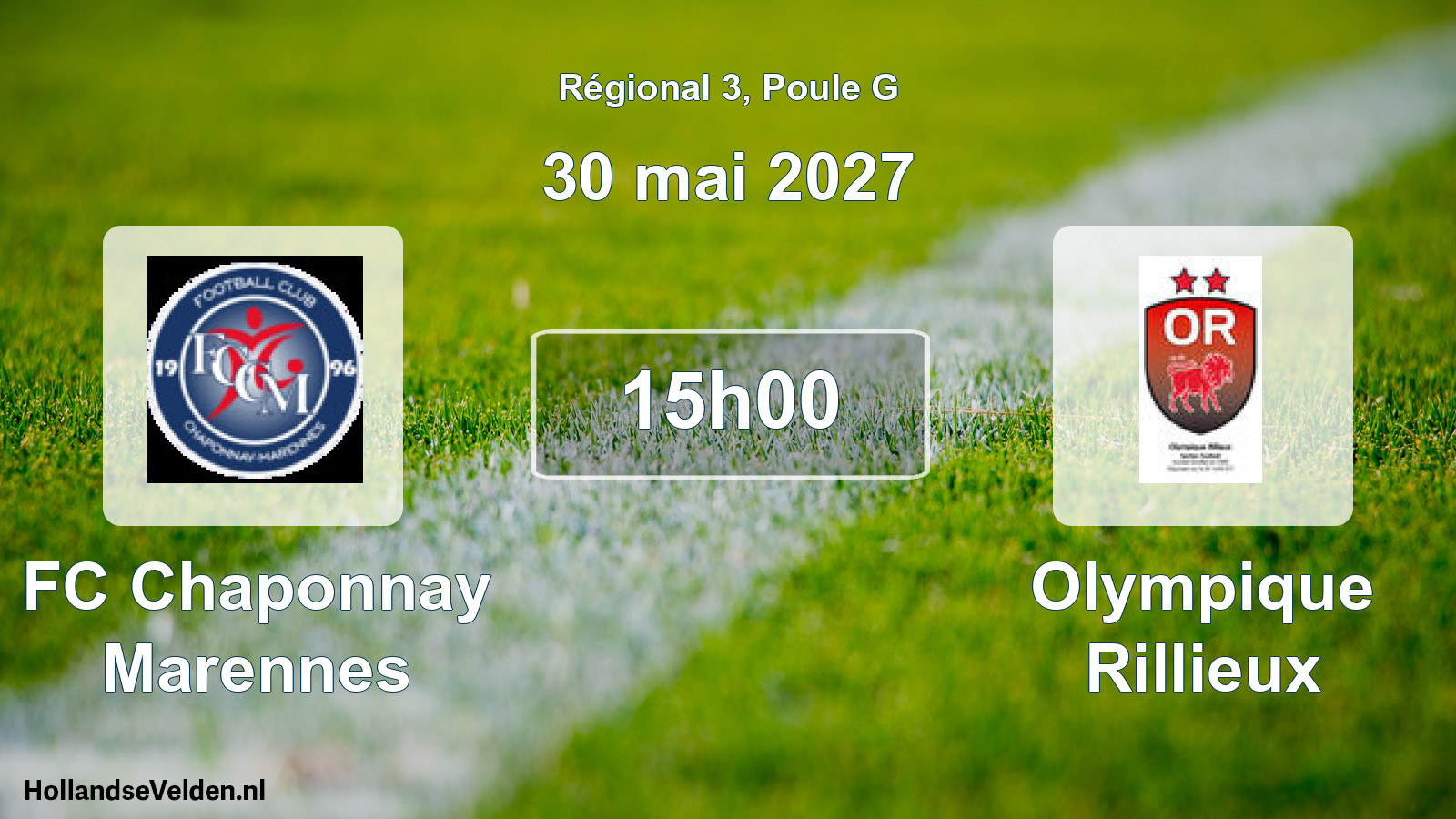 Scheduled Match: FC Chaponnay Marennes - Olympique Rillieux (30 May 2027)