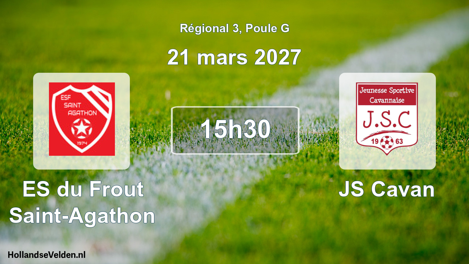 Scheduled Match: ES du Frout Saint-Agathon - JS Cavan (21 March 2027)