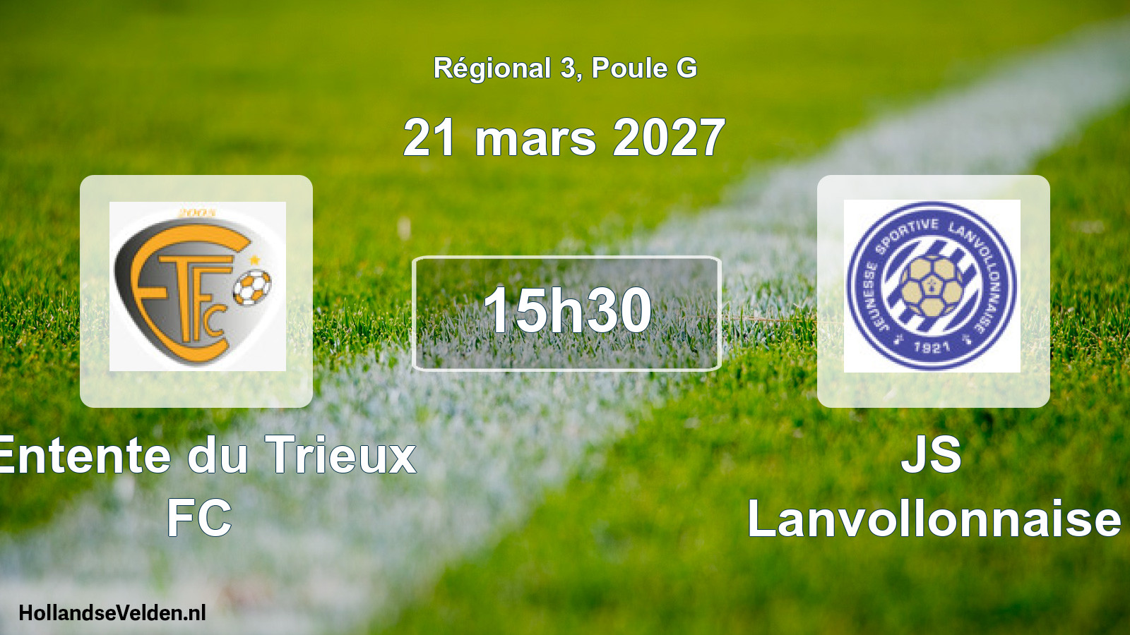 Scheduled Match: Entente du Trieux FC - JS Lanvollonnaise (21 March 2027)
