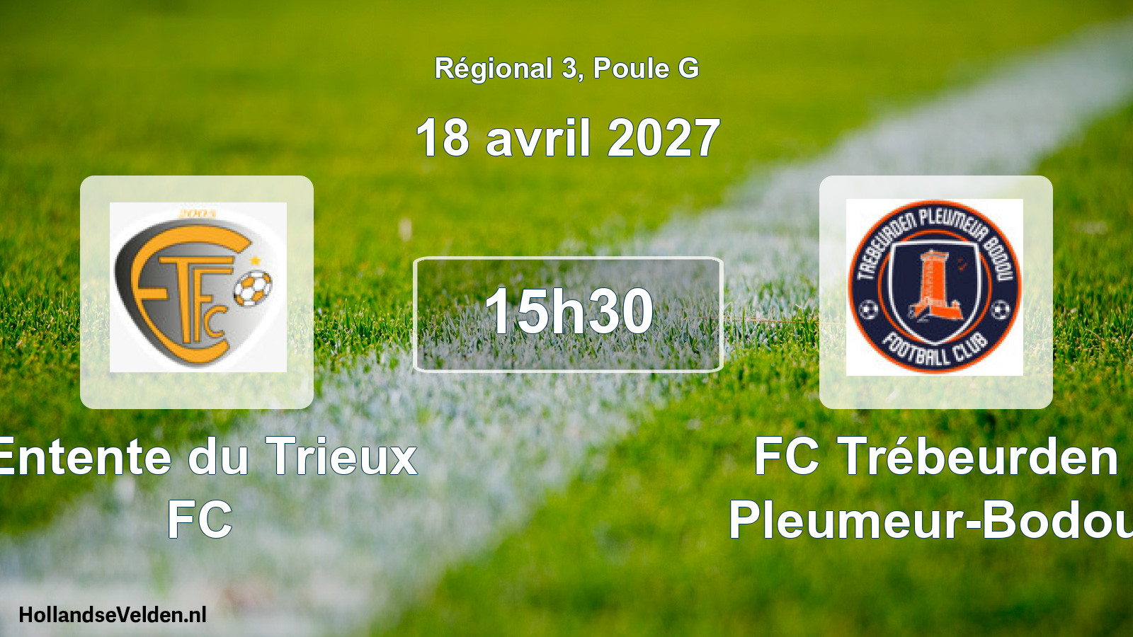 Scheduled Match: Entente du Trieux FC - FC Trébeurden Pleumeur-Bodou (18 April 2027)