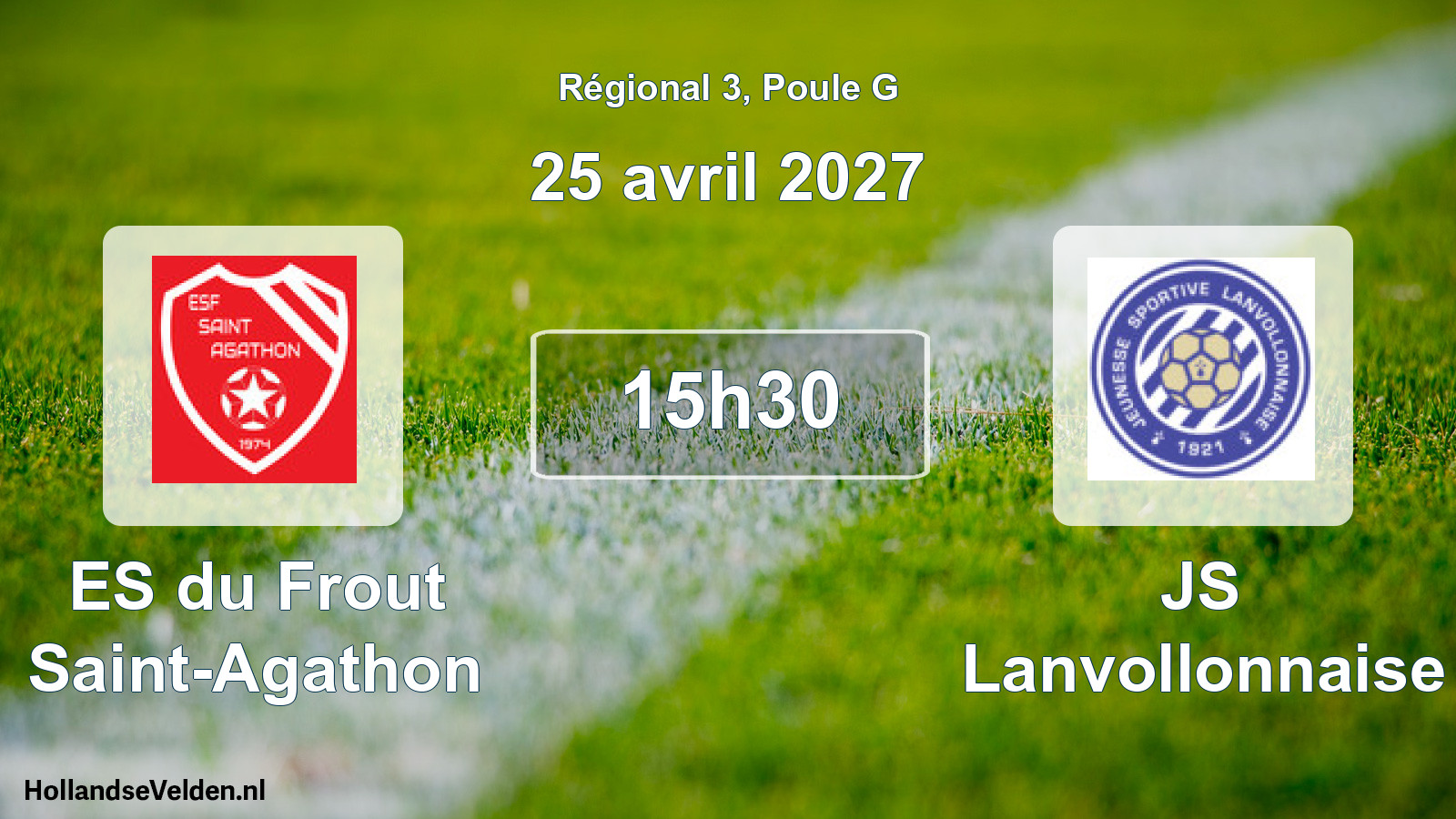 Scheduled Match: ES du Frout Saint-Agathon - JS Lanvollonnaise (25 April 2027)
