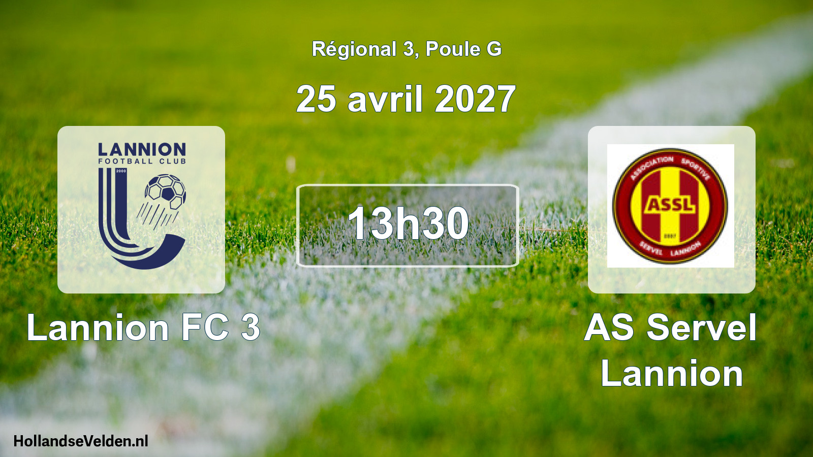 Scheduled Match: Lannion FC 3 - AS Servel Lannion (25 April 2027)