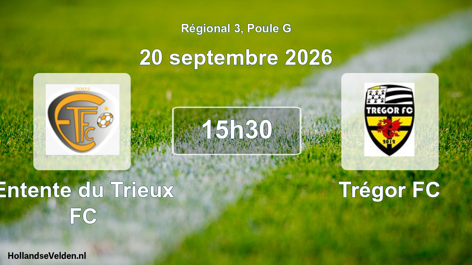 Scheduled Match: Entente du Trieux FC - Trégor FC (20 September 2026)
