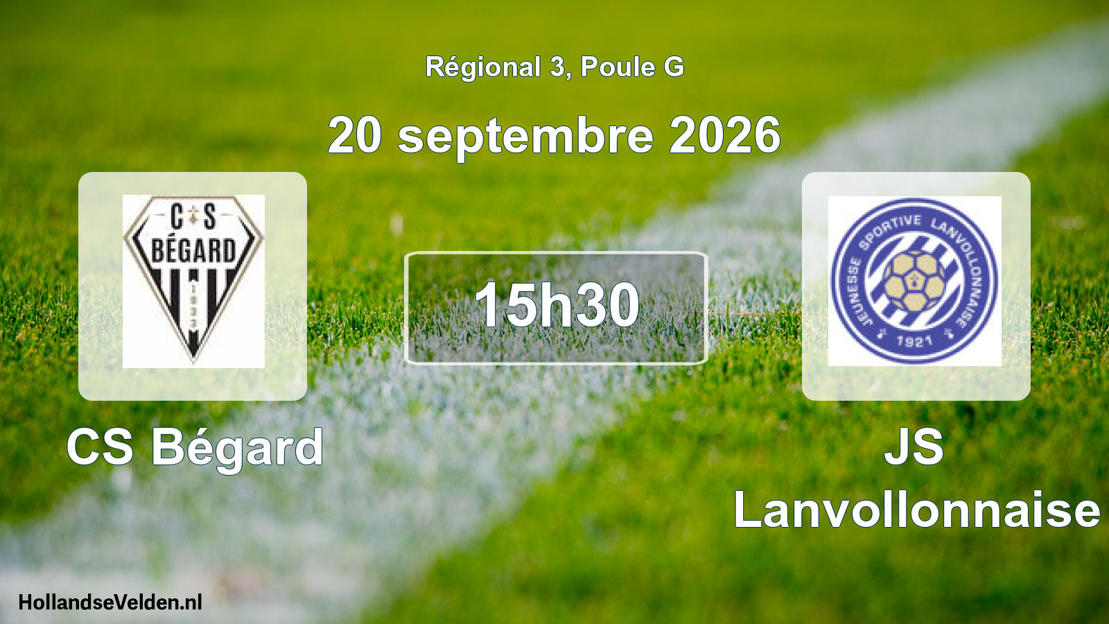 Scheduled Match: CS Bégard - JS Lanvollonnaise (20 September 2026)