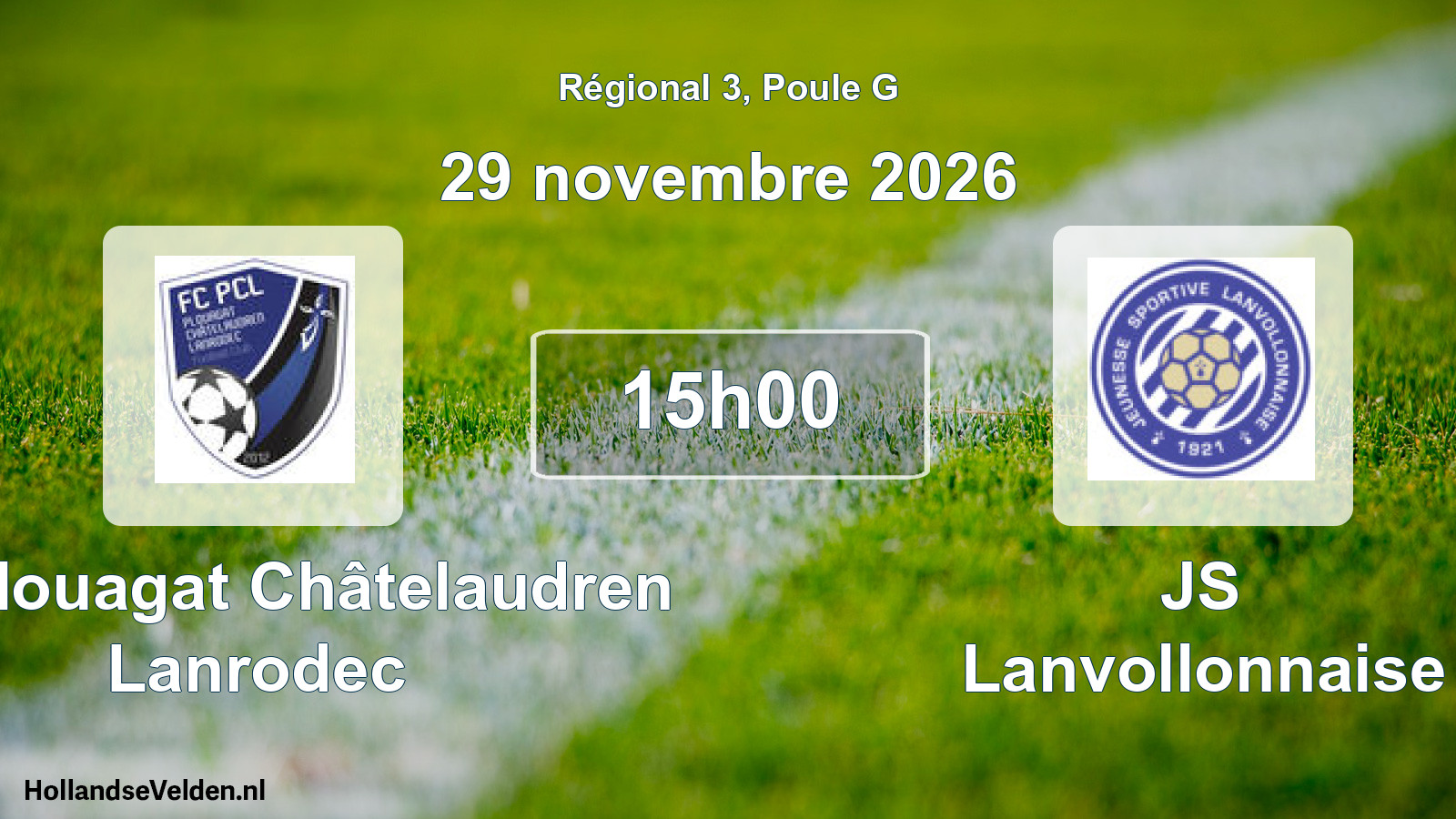 Scheduled Match: FC Plouagat Châtelaudren Lanrodec - JS Lanvollonnaise (29 November 2026)