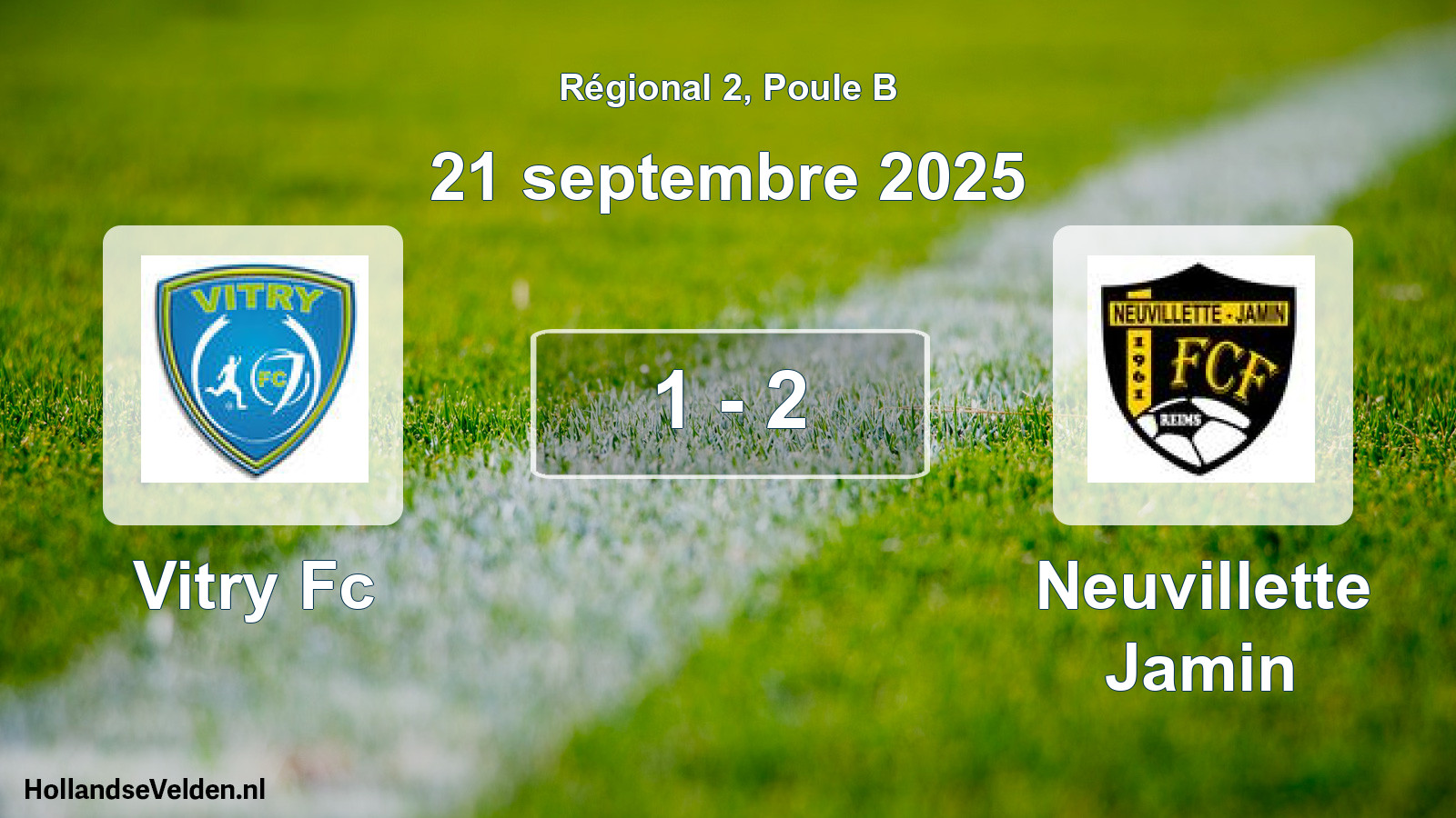 Gespeelde wedstrijd: Vitry Fc - Neuvillette Jamin 1 - 2 (21 september 2025)