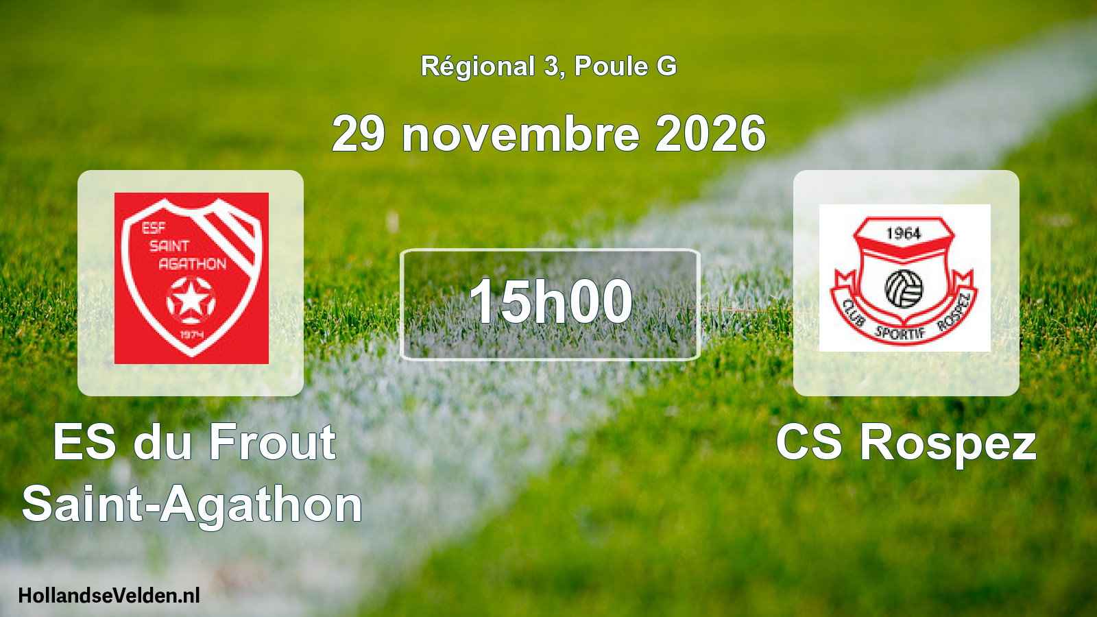Scheduled Match: ES du Frout Saint-Agathon - CS Rospez (29 November 2026)