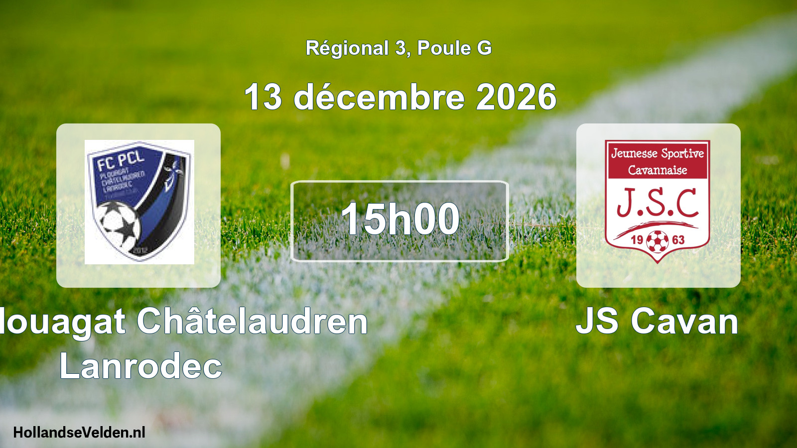 Scheduled Match: FC Plouagat Châtelaudren Lanrodec - JS Cavan (13 December 2026)