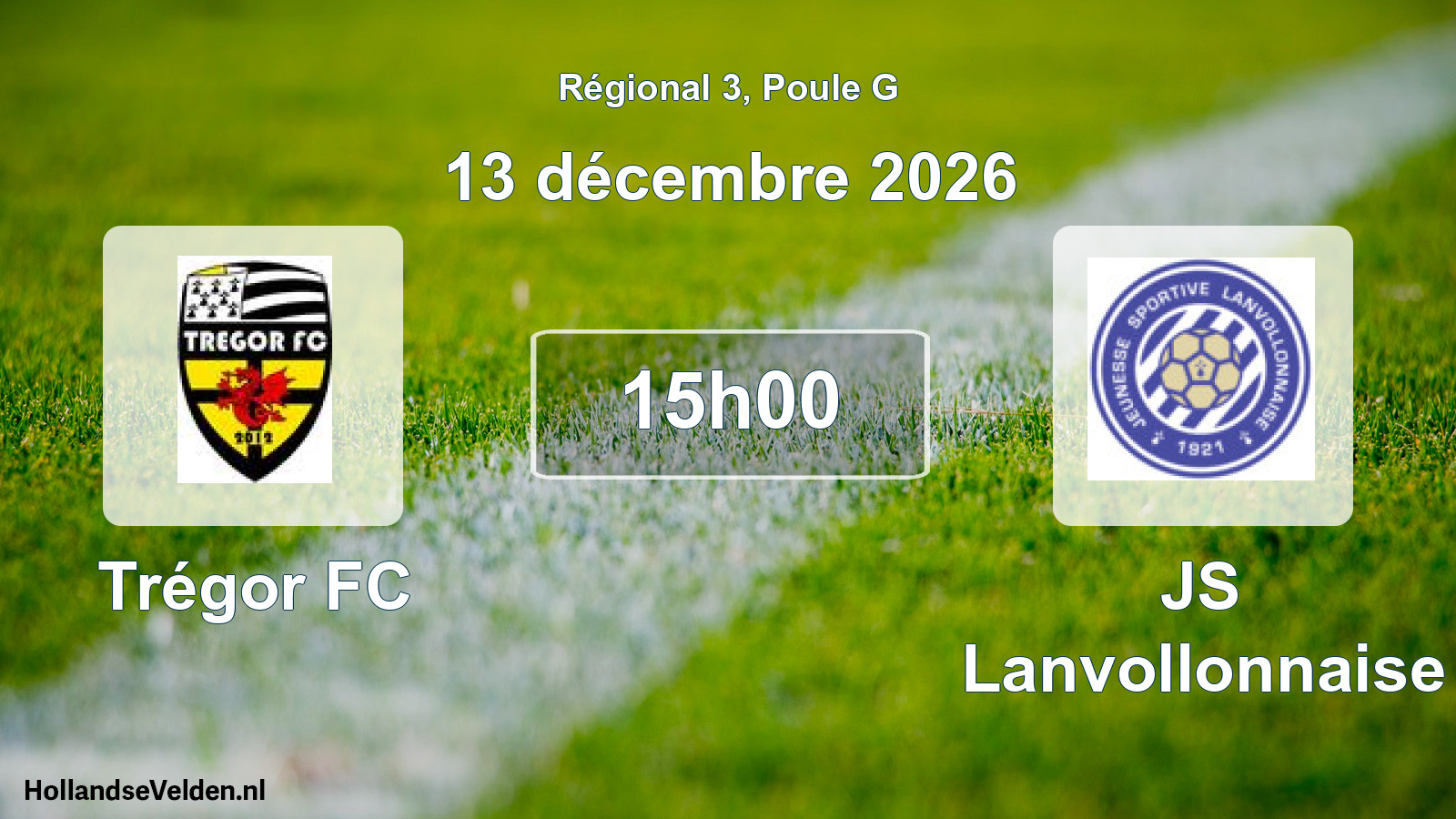 Scheduled Match: Trégor FC - JS Lanvollonnaise (13 December 2026)